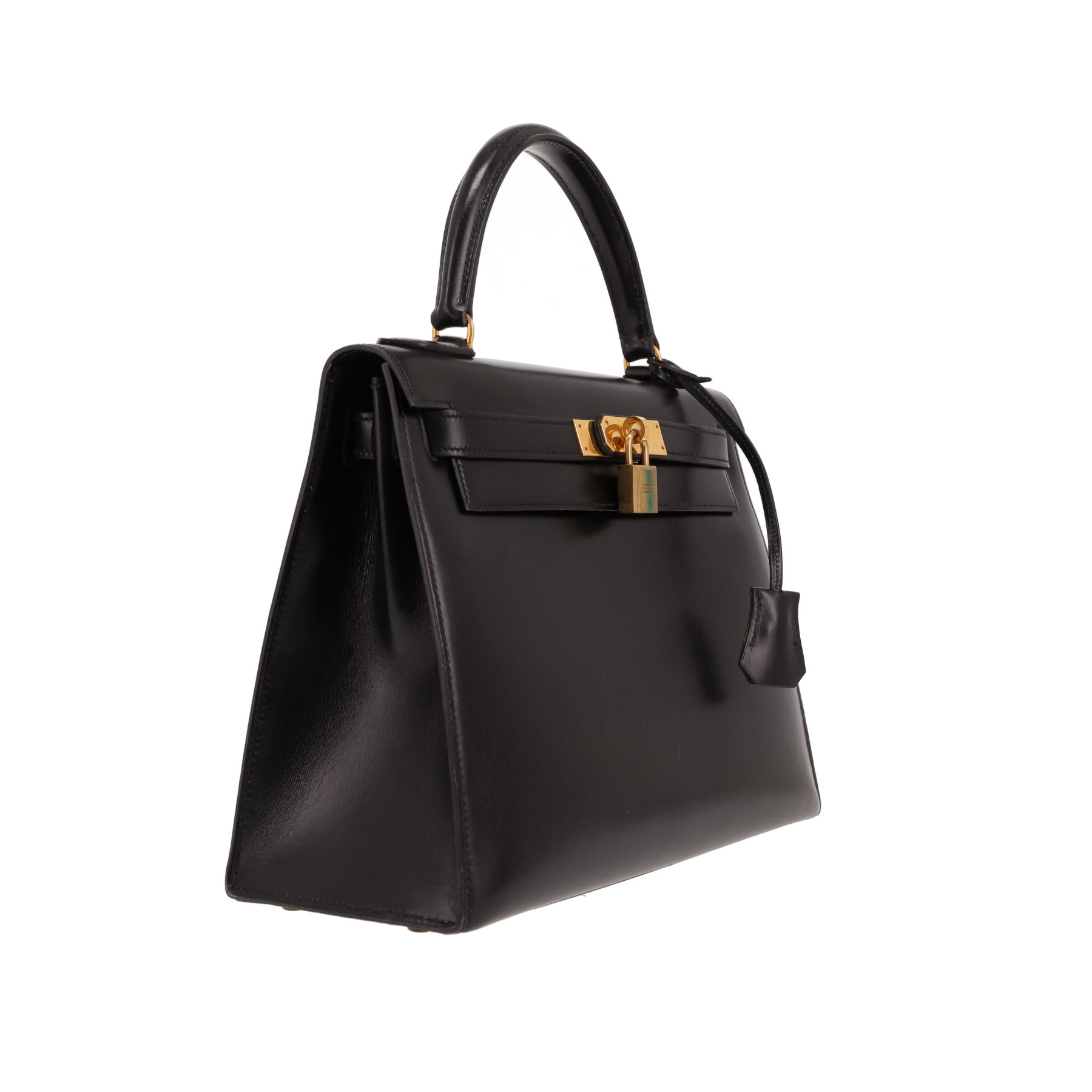 Hermès  Kelly 28 cm handbag  in black box leather