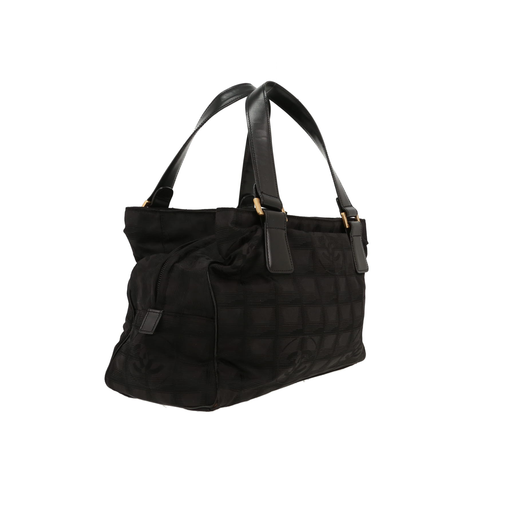 Chanel  Vintage handbag  in black quilted canvas