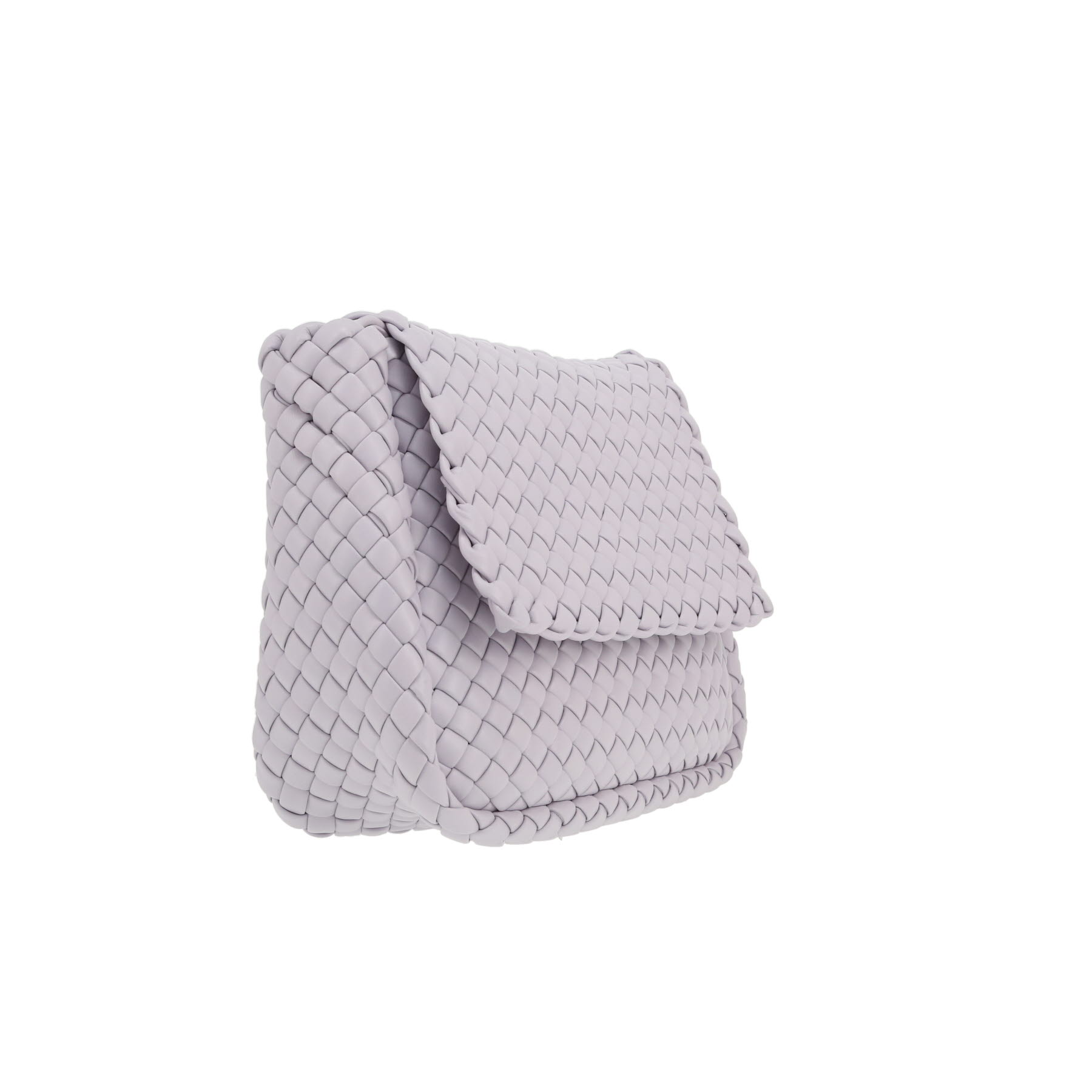 Borsa a tracolla Bottega Veneta  Cobble in pelle intrecciata viola lilla