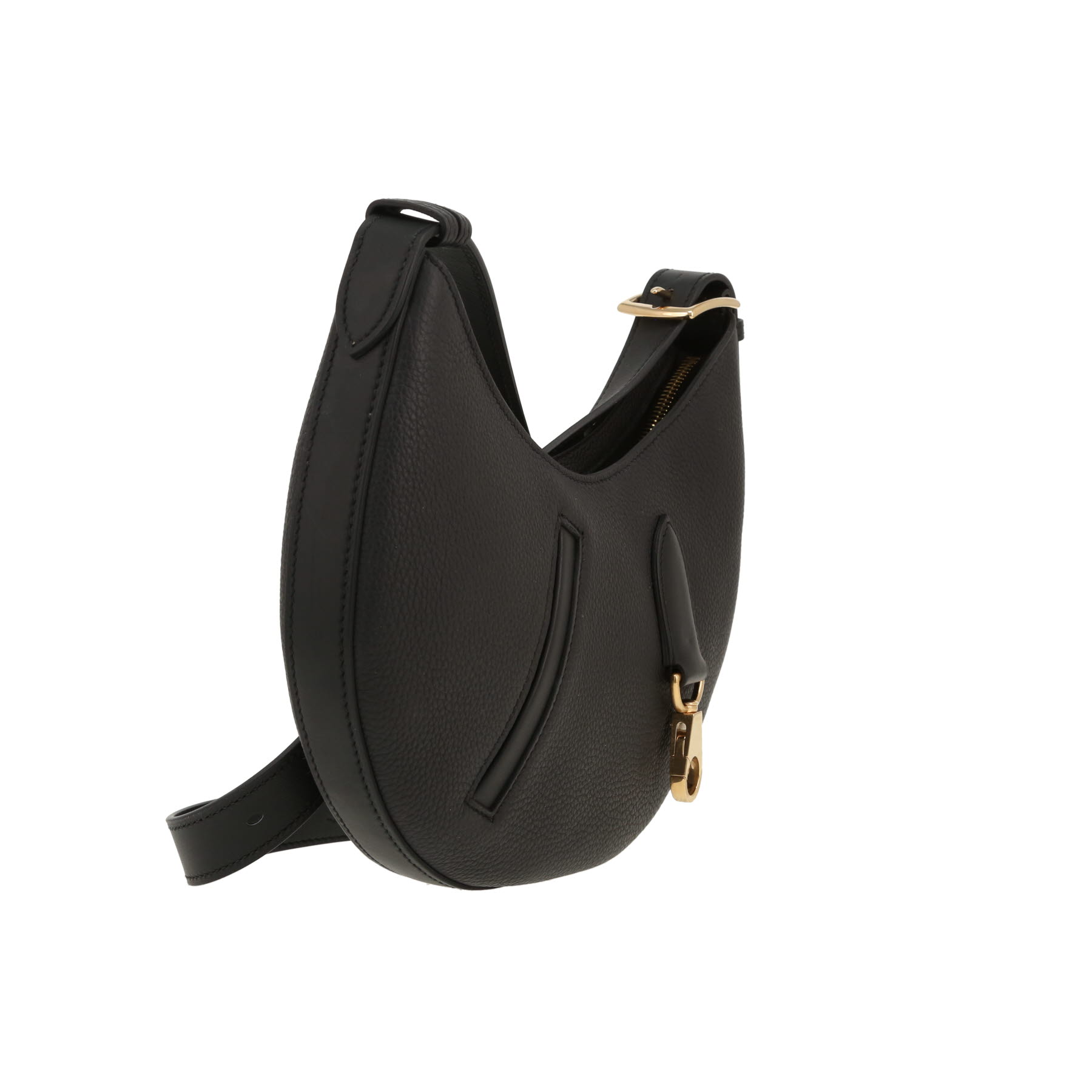 Hermès  Arçon small model  shoulder bag  in black togo leather