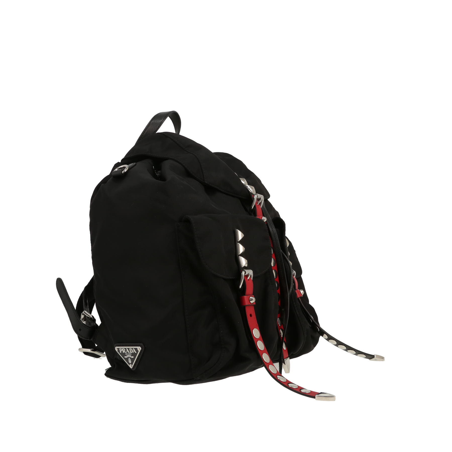 Prada  Nylon Backpack backpack  in black canvas