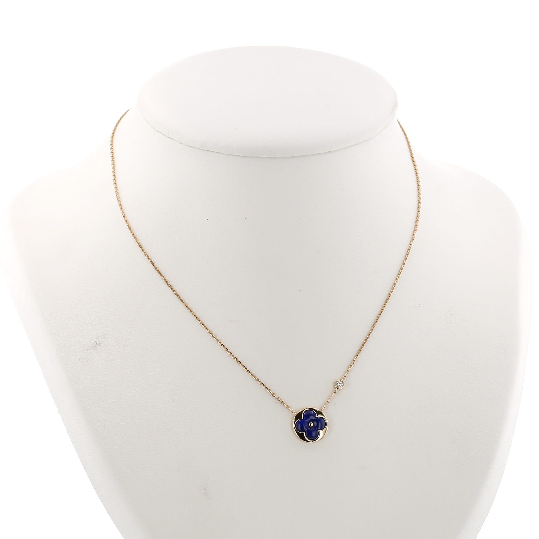 Louis Vuitton Color Blossom necklace in yellow gold, lapis-lazuli and diamond