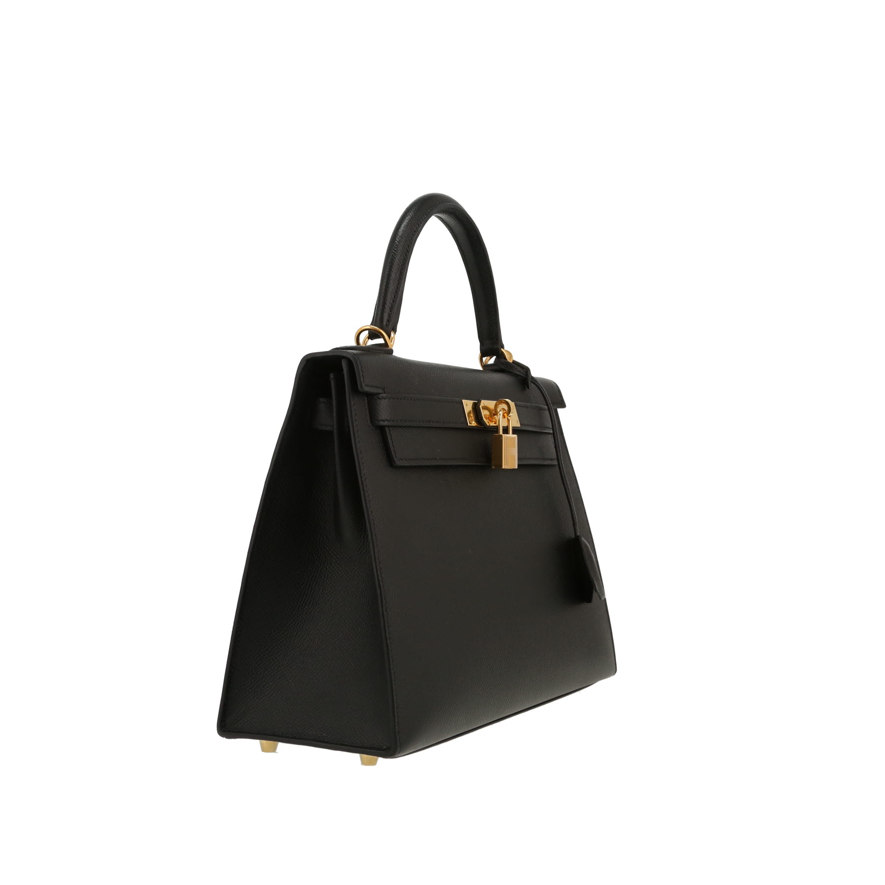 Sac à main Hermès  Kelly 28 cm en cuir epsom noir