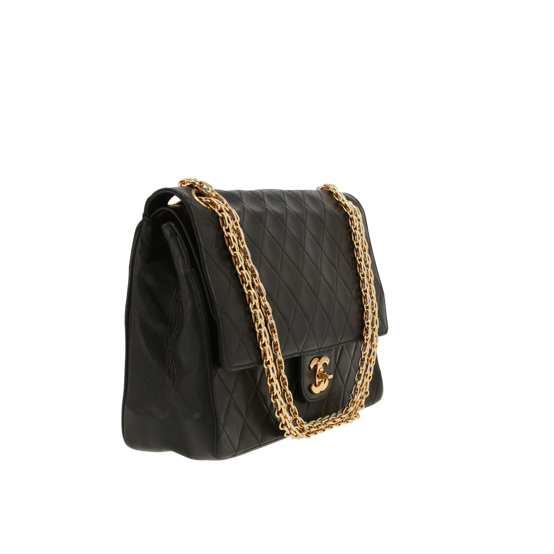Sac à main Chanel  Timeless Vintage en cuir matelassé noir