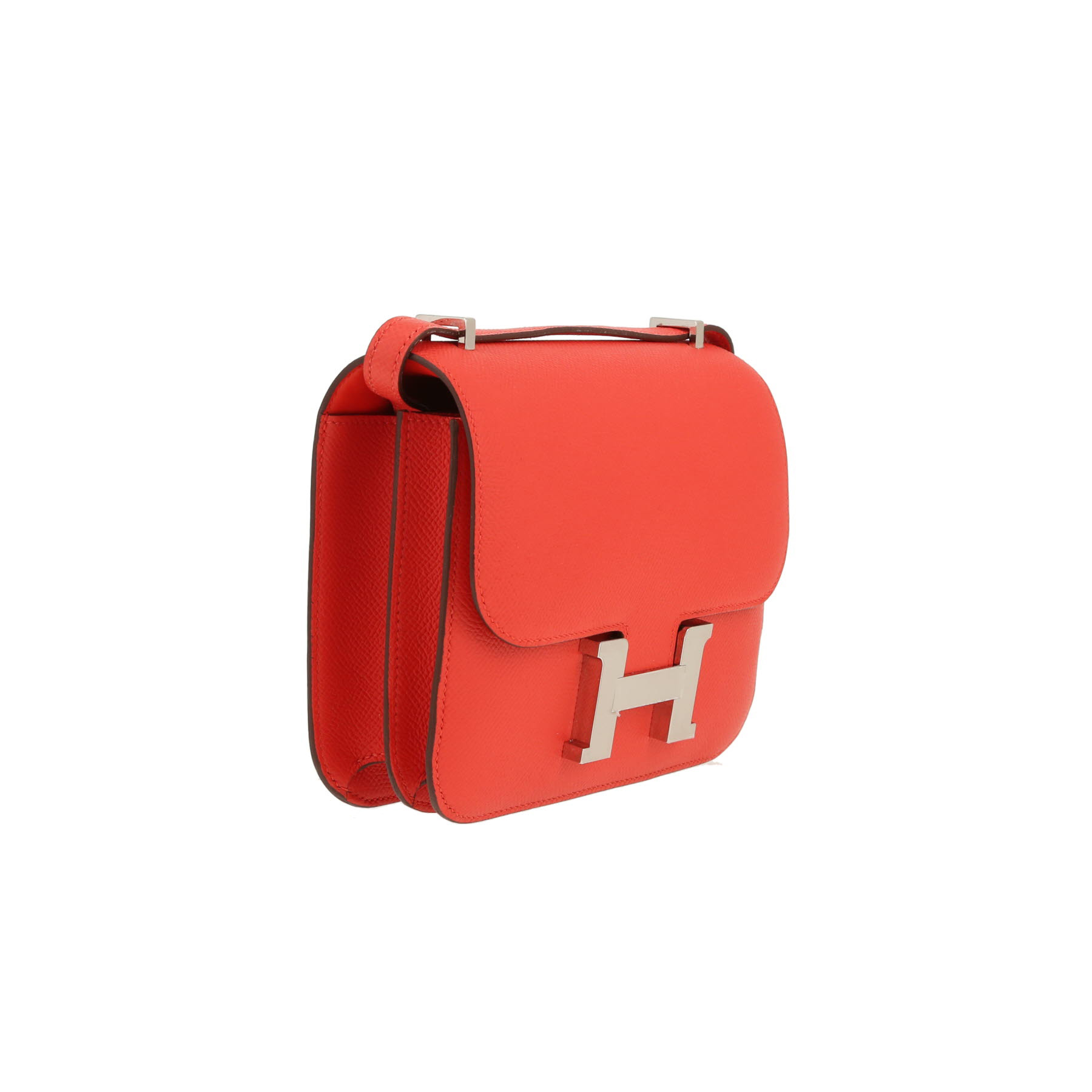 Hermès  Constance handbag  in Rouge Capucine epsom leather
