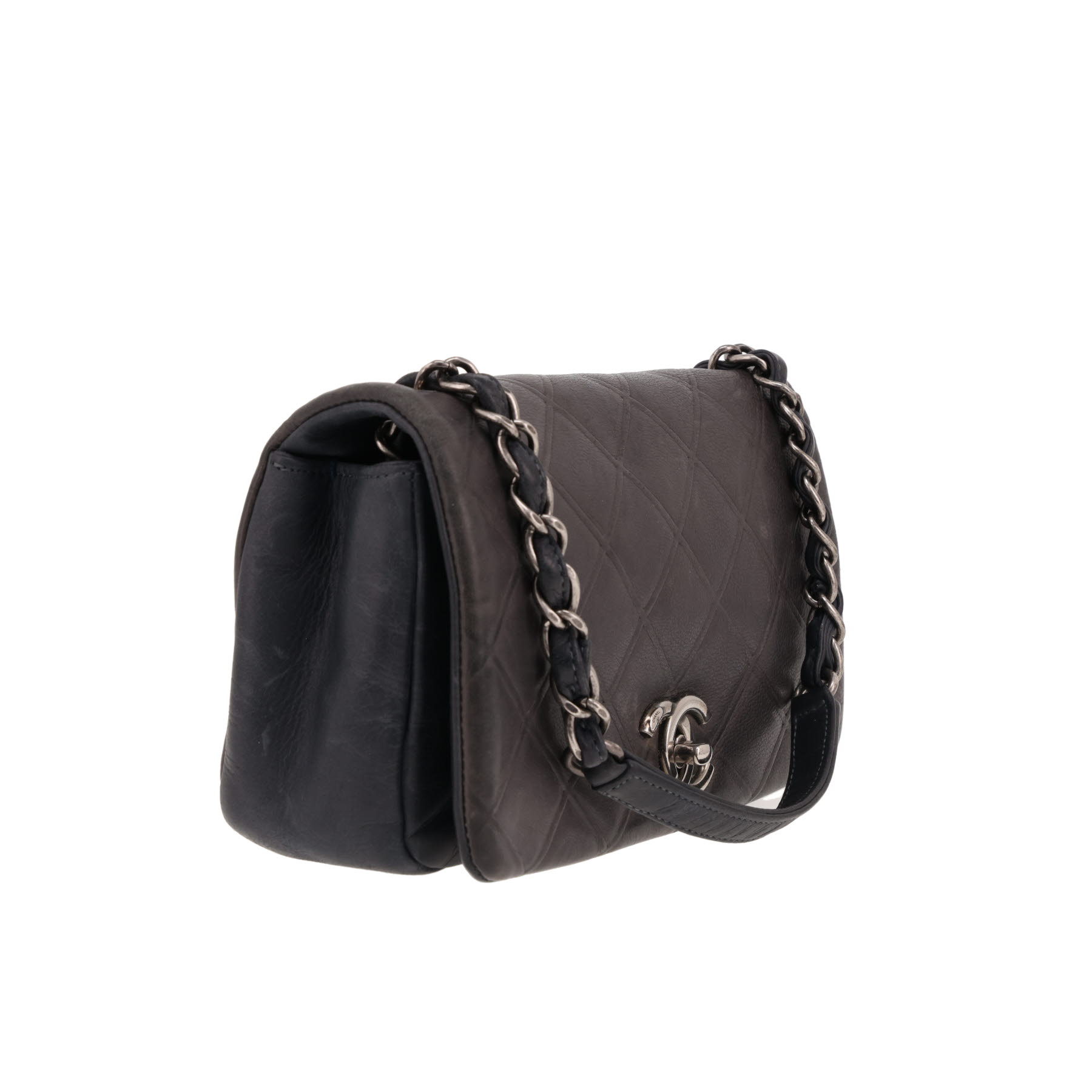 Bolso bandolera Chanel   en cuero gris