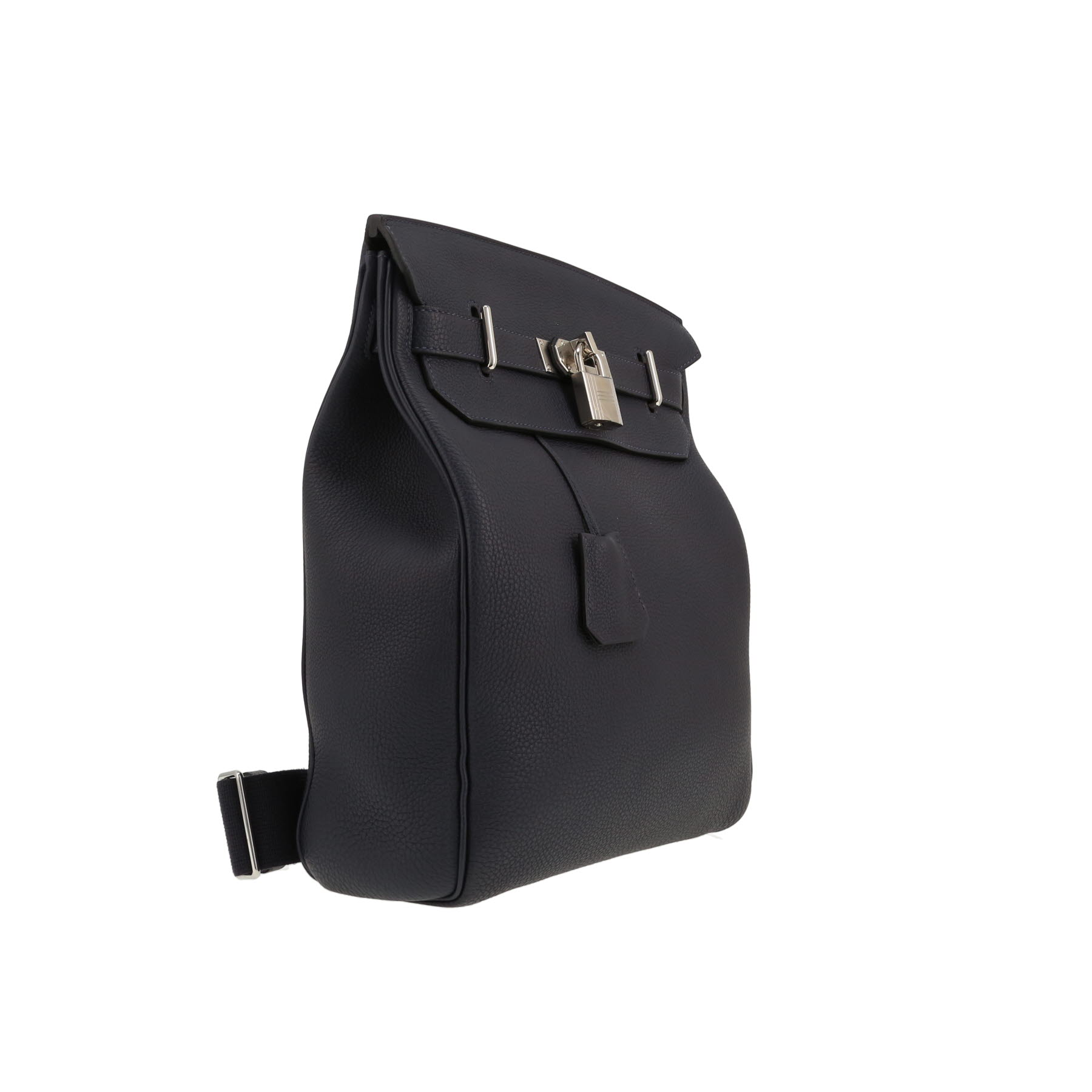 Borsa a tracolla Hermès  HAC à Dos in pelle togo blu marino