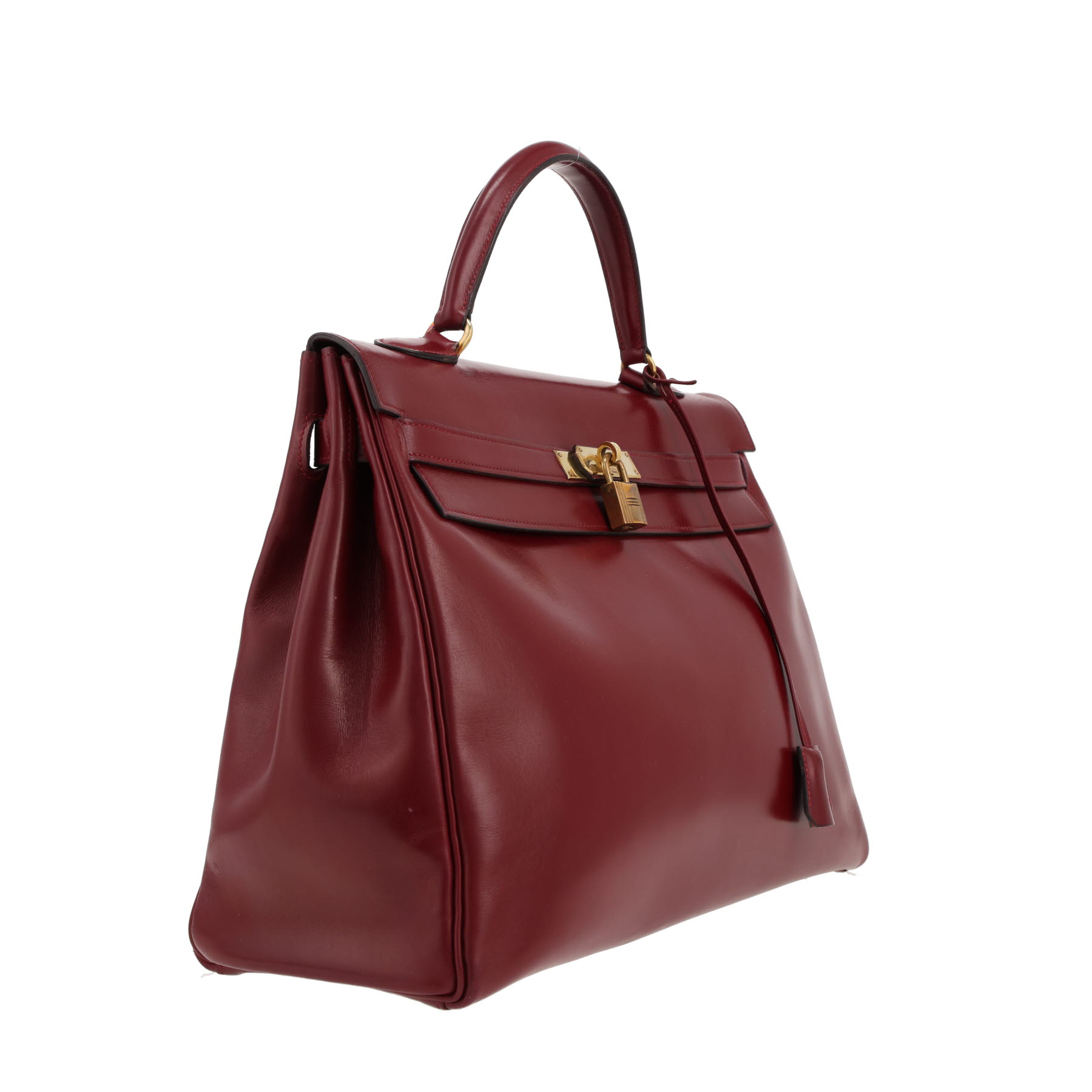 Hermès  Kelly 35 cm handbag  in red H box leather