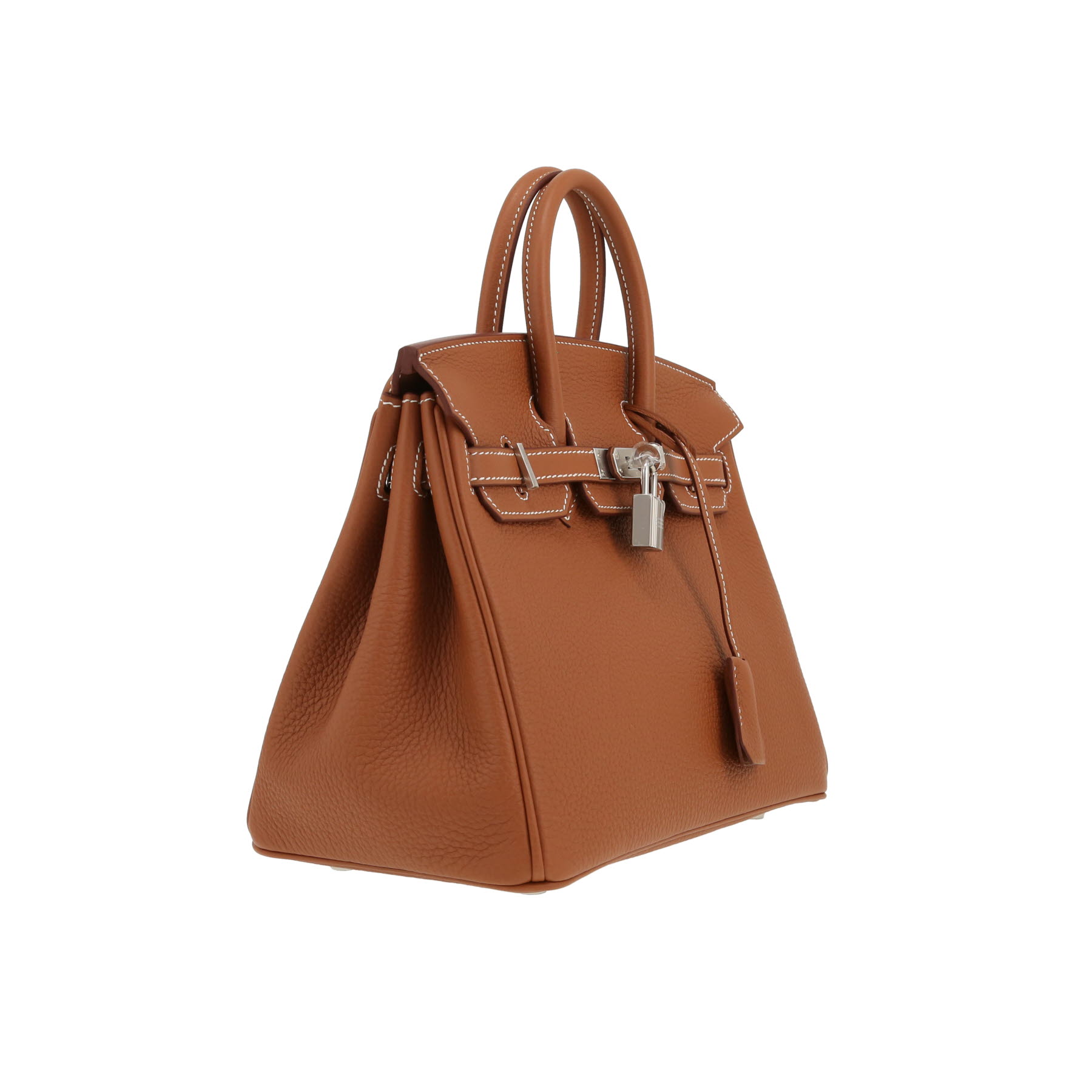 Hermès  Birkin 25 cm handbag  in gold togo leather