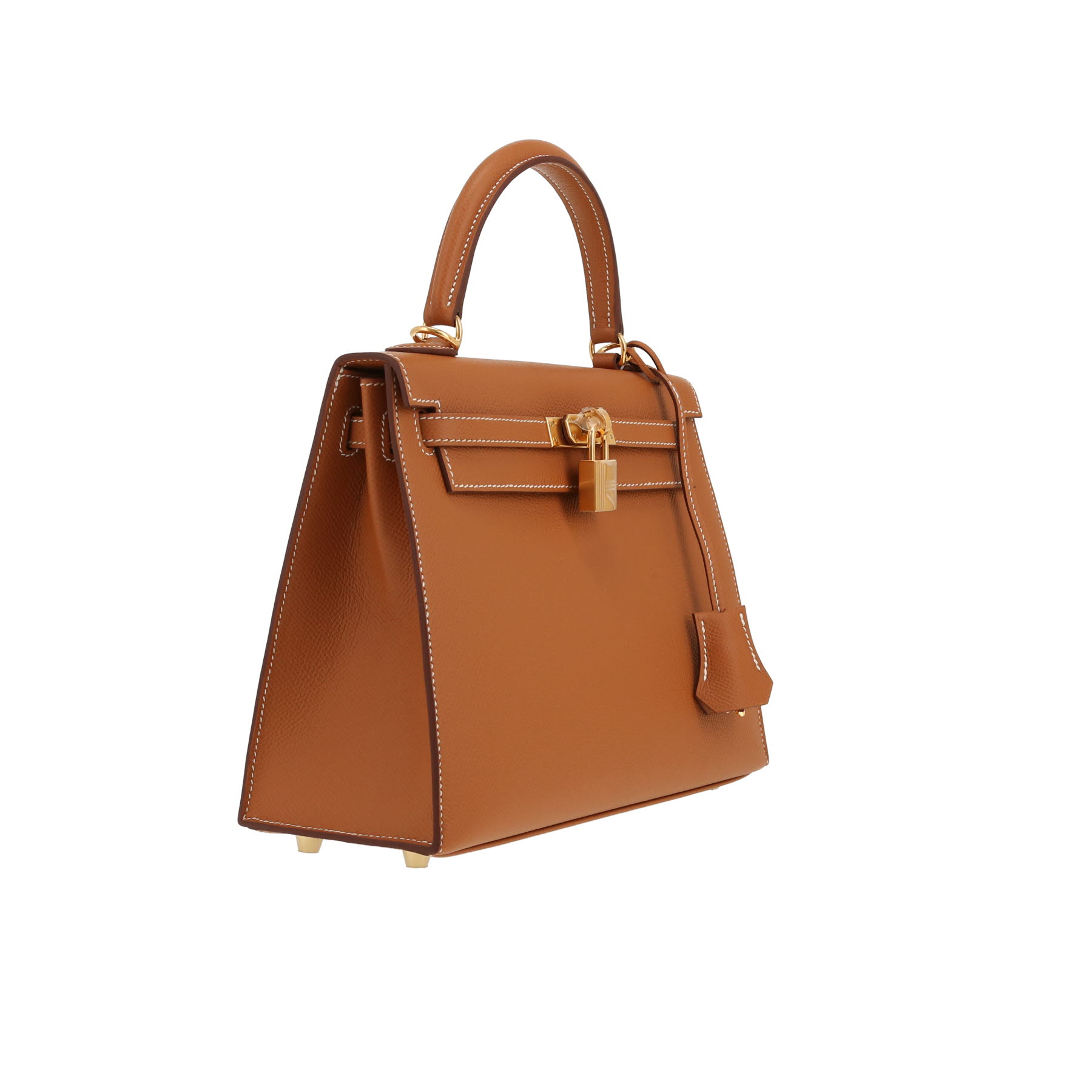 Hermès  Kelly 25 cm handbag  in gold epsom leather