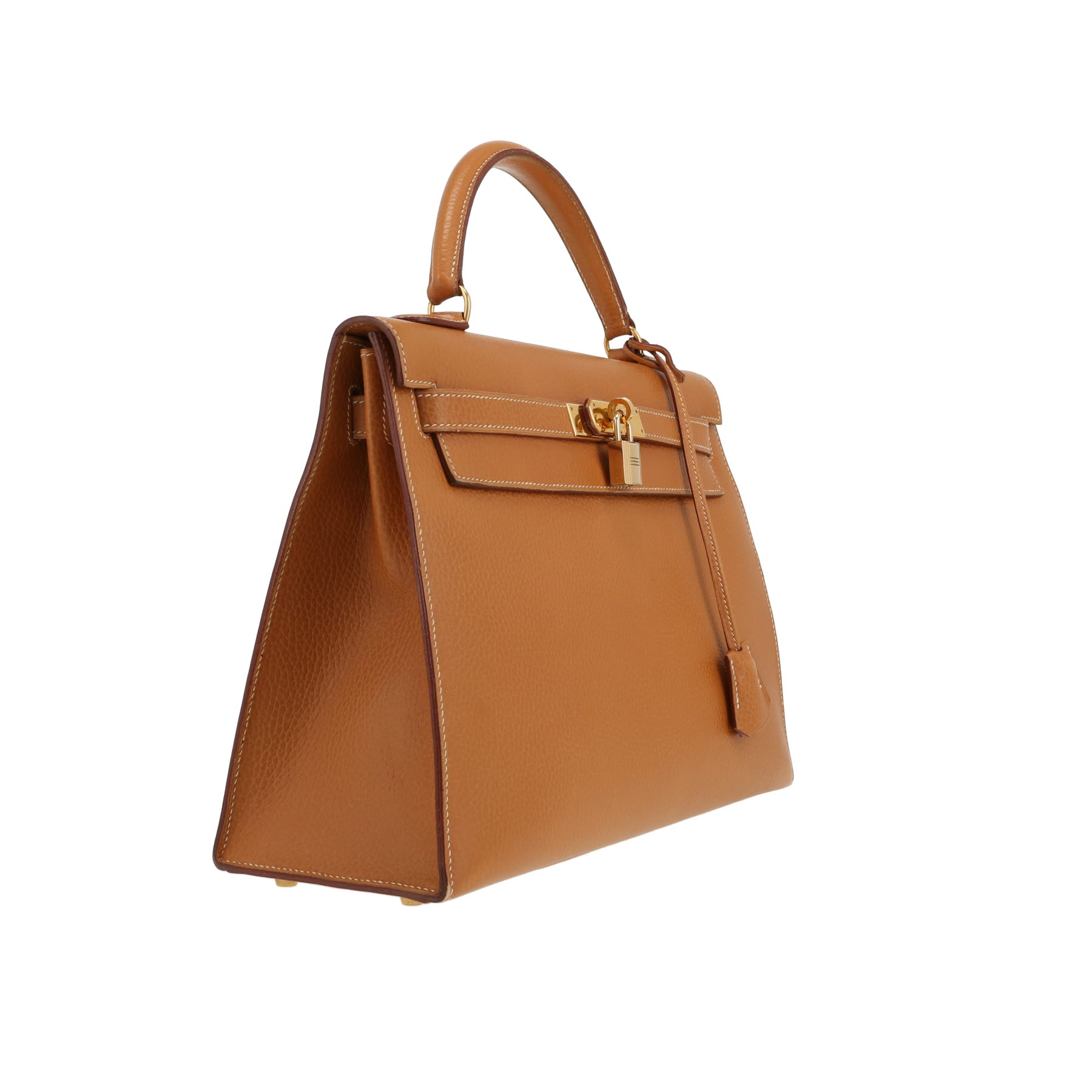 Borsa Hermès Kelly 32 cm in pelle di vacchetta Liégée Gold