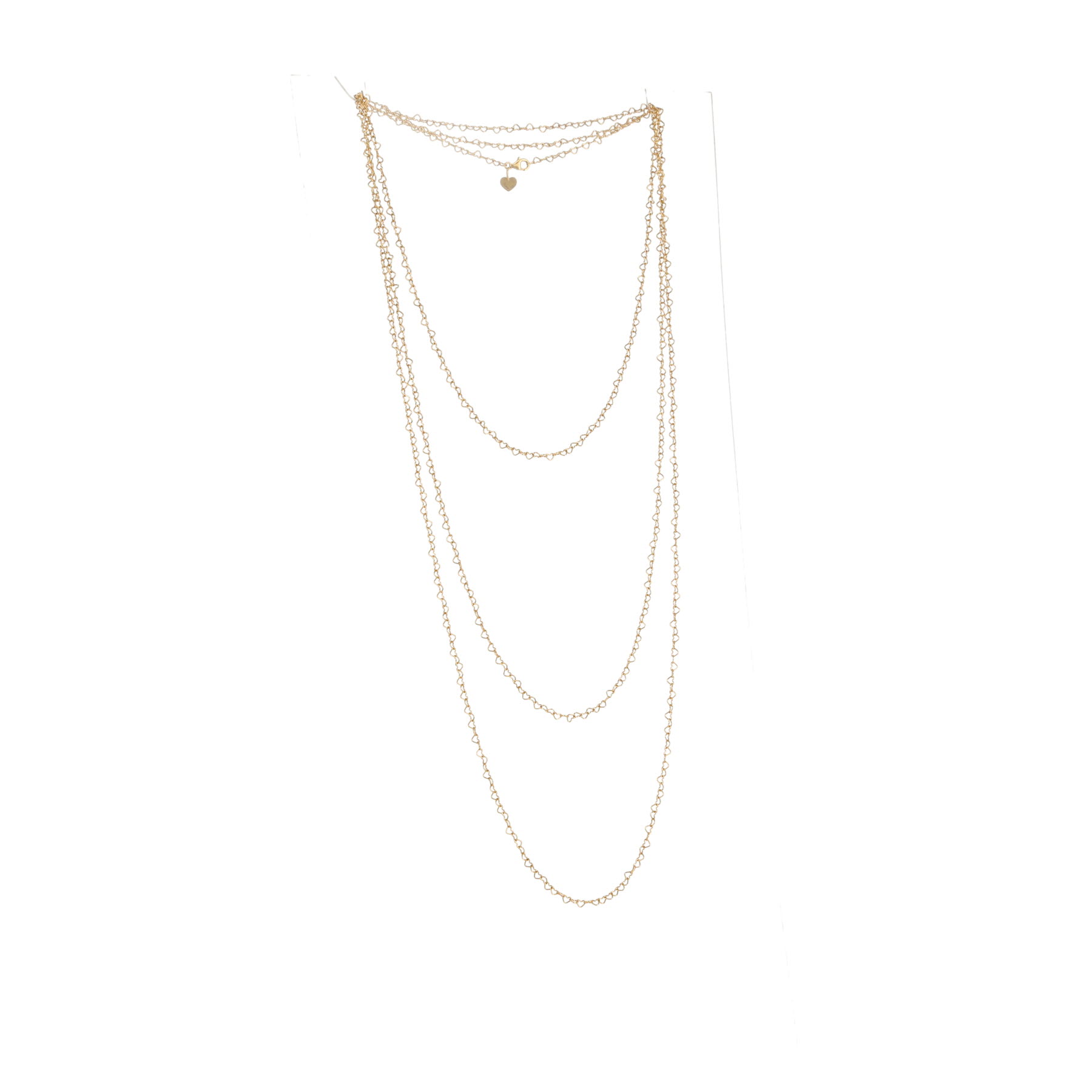 Poiray  long necklace in yellow gold