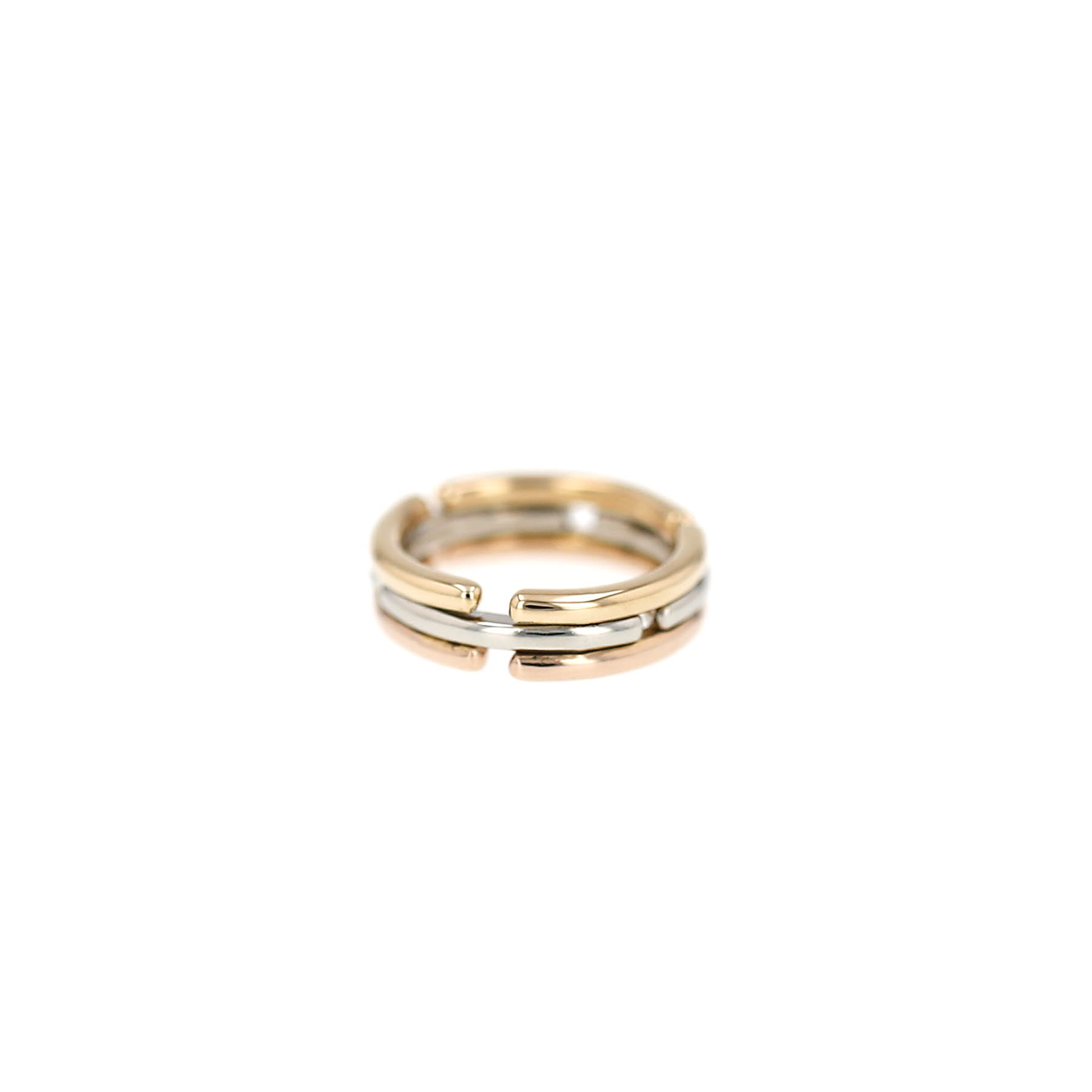 Flexible Bulgari  ring in 3 golds