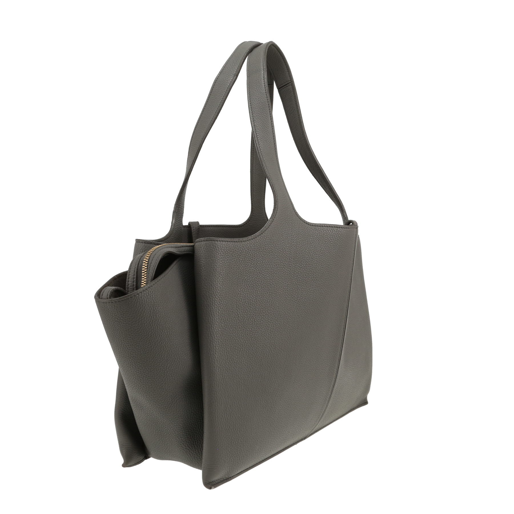 Bolso de mano Celine  Tri-Fold en cuero gris
