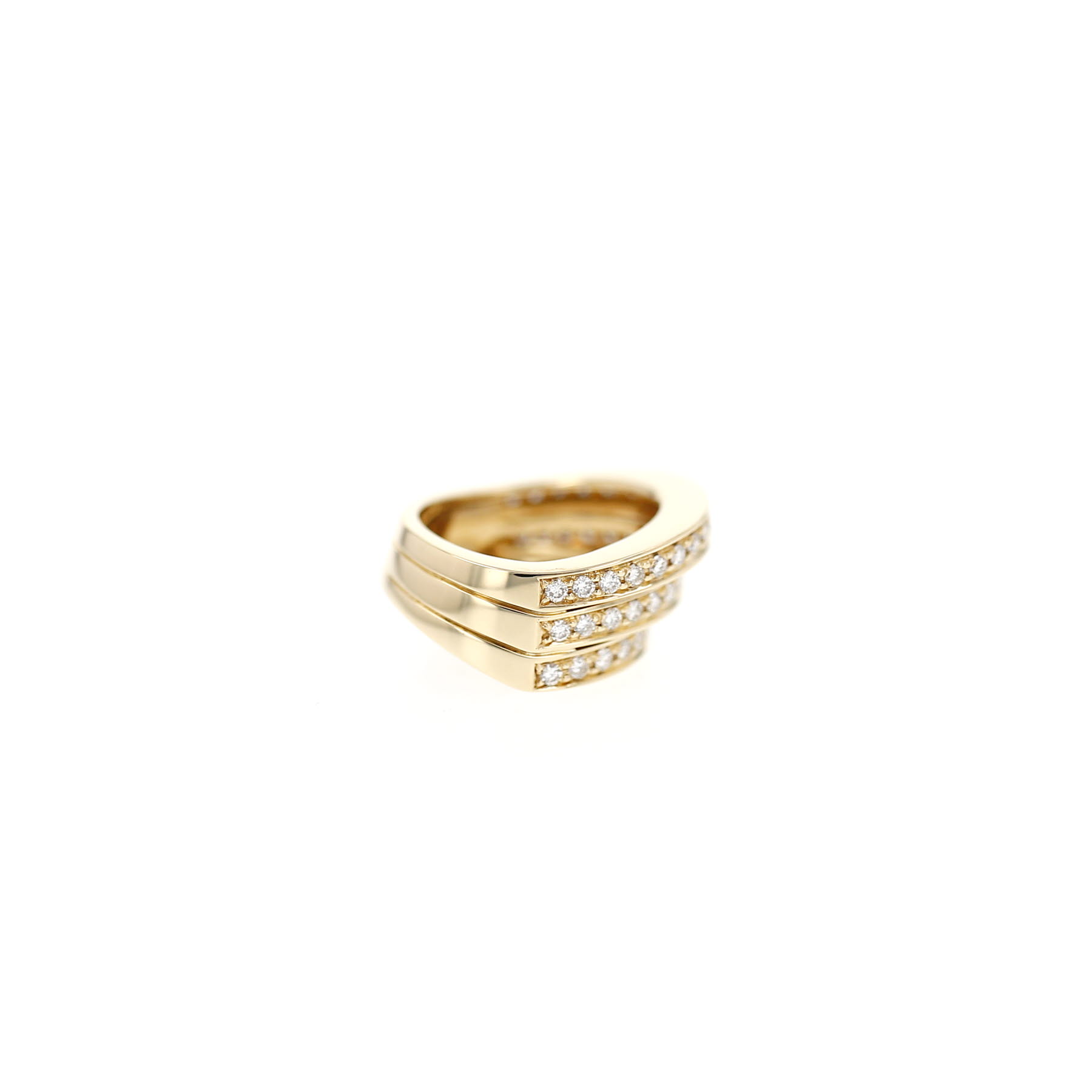 Mauboussin Les Etapes De La Vie ring in yellow gold and diamonds
