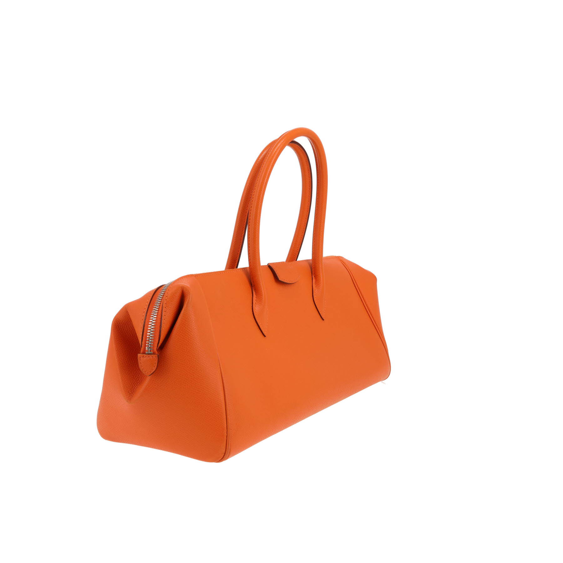 Bolso de mano Hermès  Paris-Bombay en cuero epsom naranja
