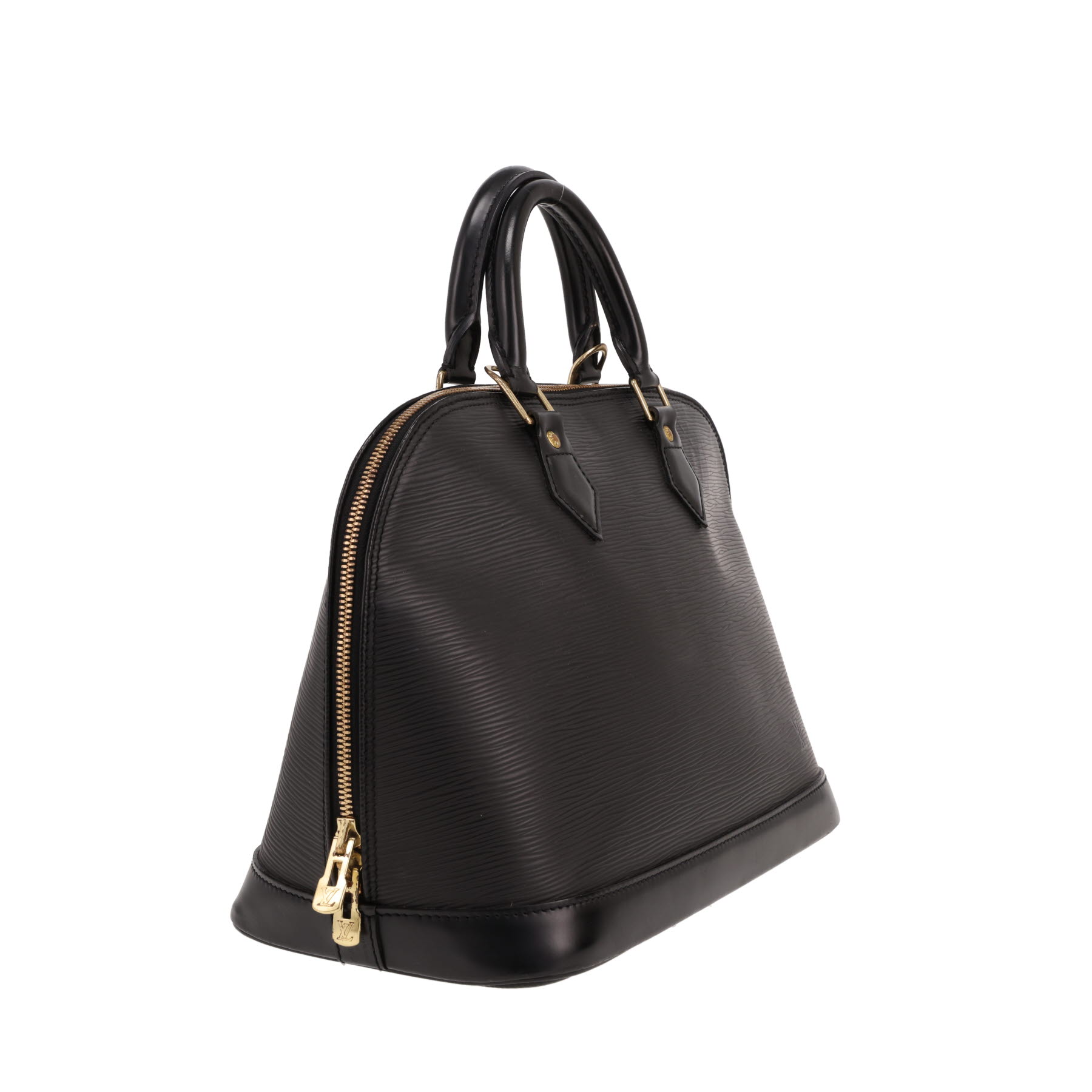 Louis Vuitton Alma handbag (small size) in Noir Épi leather