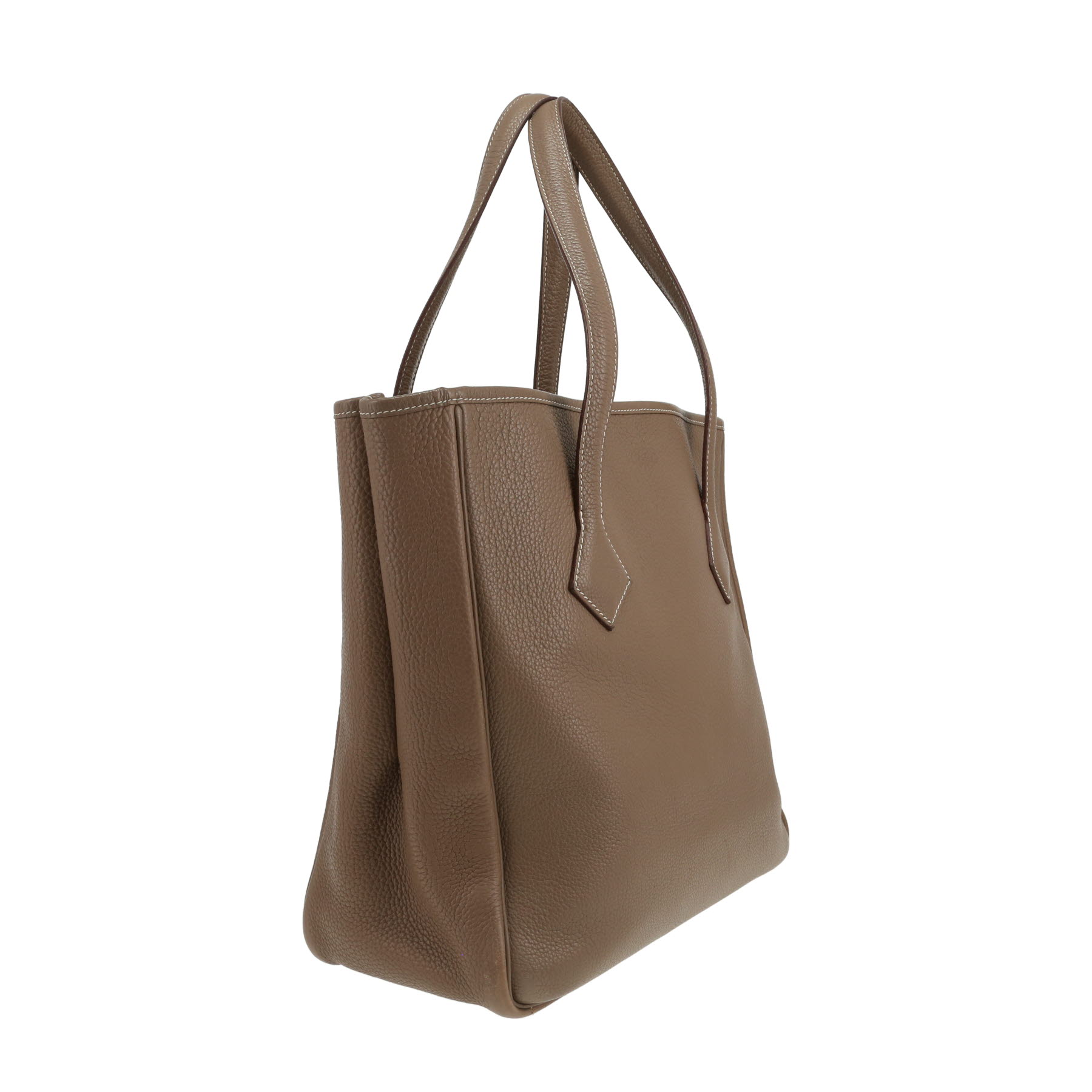 Bolso Cabás Hermès  Victoria en cuero togo marrón etoupe