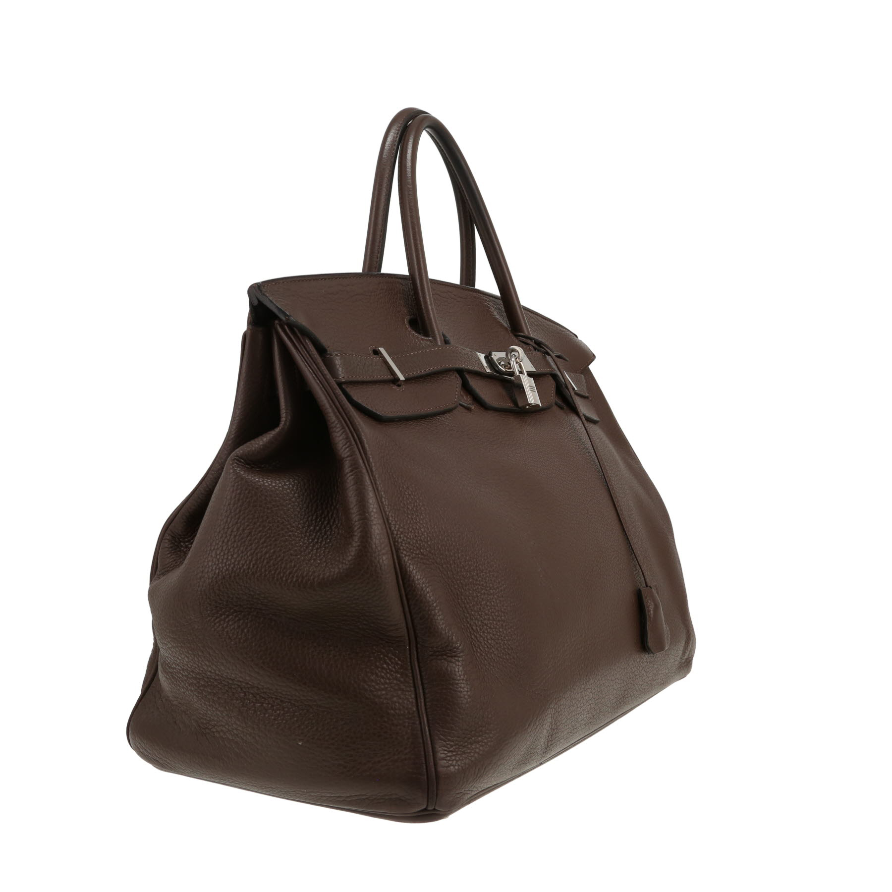 Borsa Hermès  Birkin 40 cm in pelle togo marrone