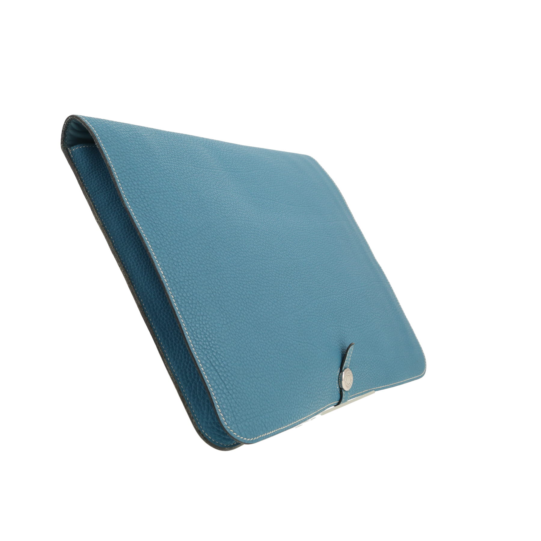 Hermès  Bearn pouch  in blue jean togo leather