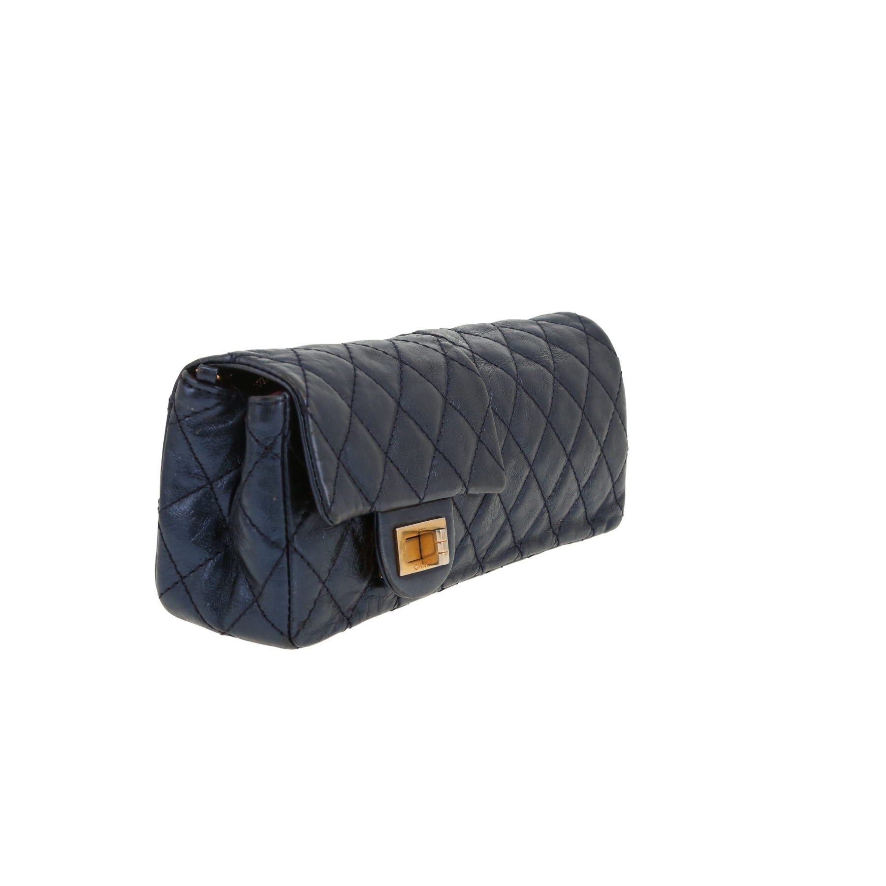 Sac porté épaule Chanel  Chanel 2.55 Baguette en cuir matelassé bleu