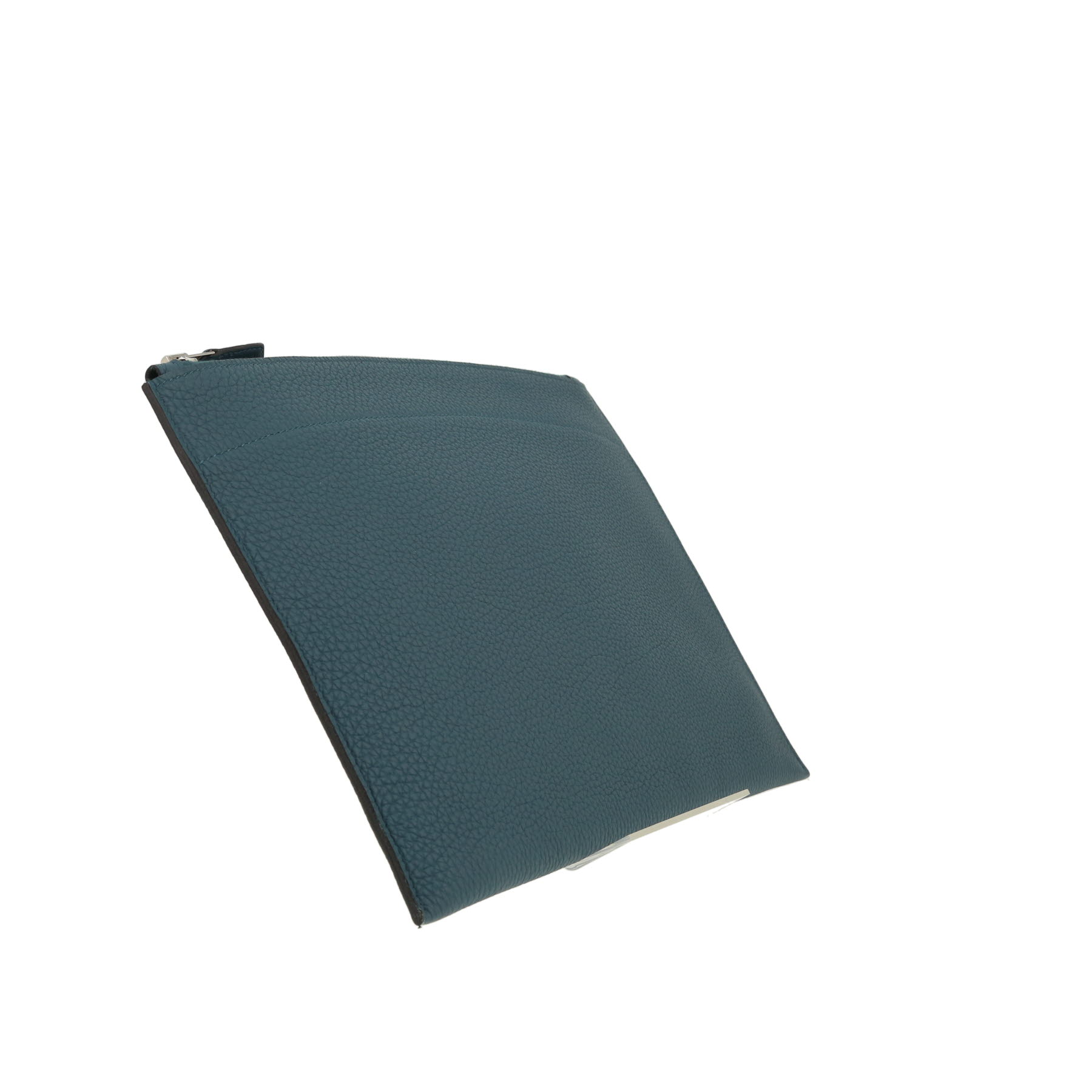 Pochette Hermès   en cuir togo Bleu Océan