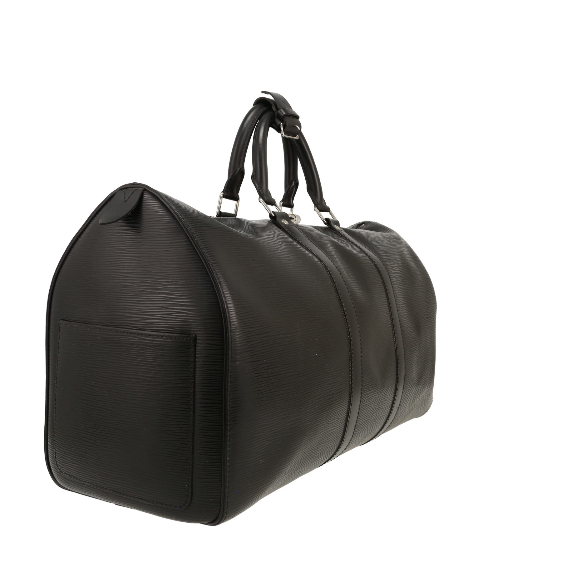 Louis Vuitton  Keepall 45 travel bag  in black epi leather