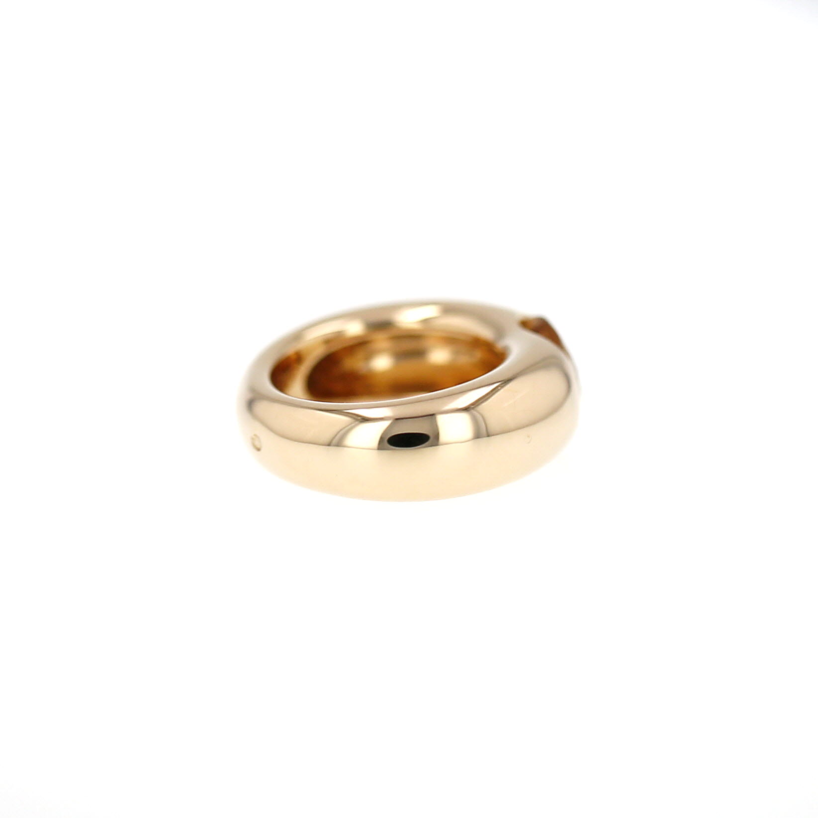 Cartier Ellipse large model ring in yellow gold and citrine