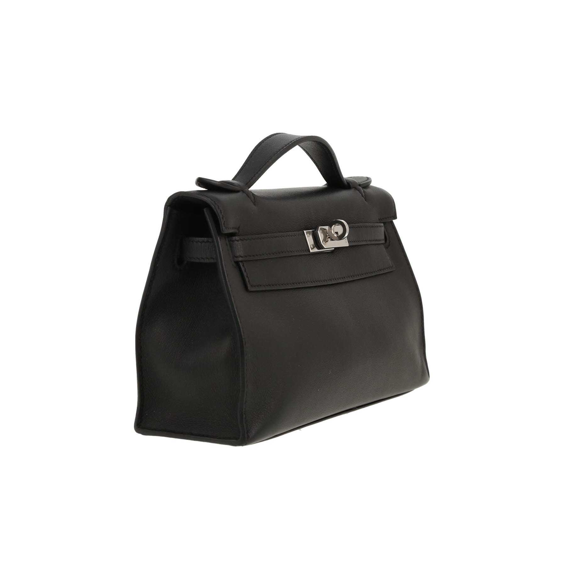 Hermès  Kelly - Clutch pouch  in black Swift leather