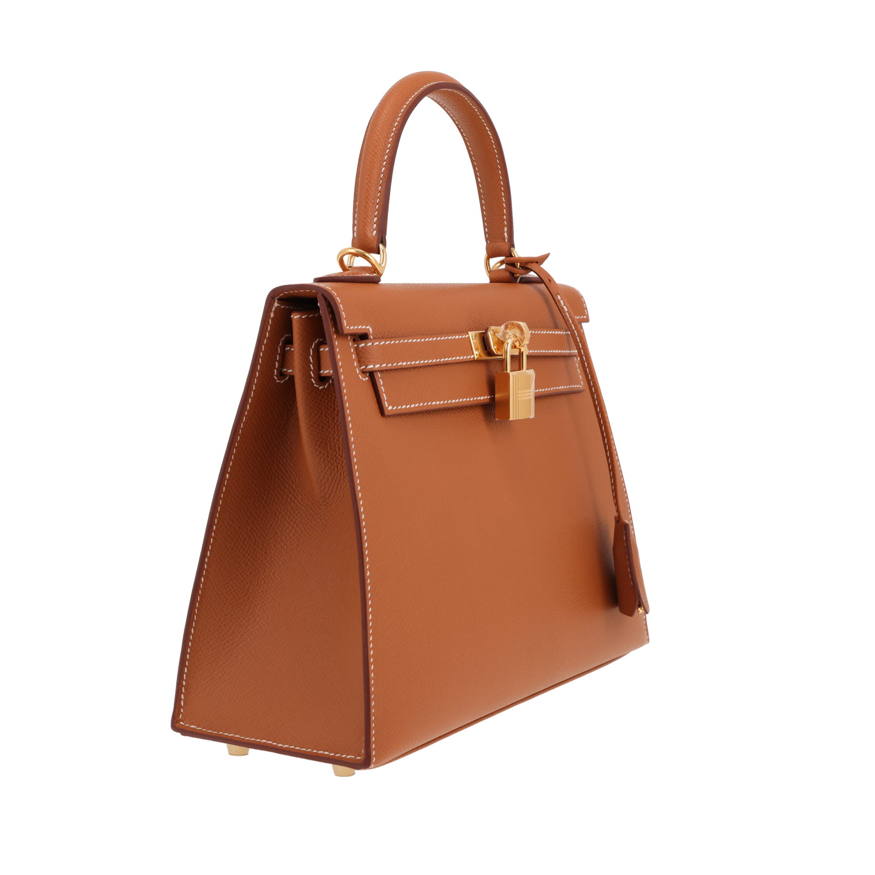 Hermès  Kelly 25 cm handbag  in gold epsom leather