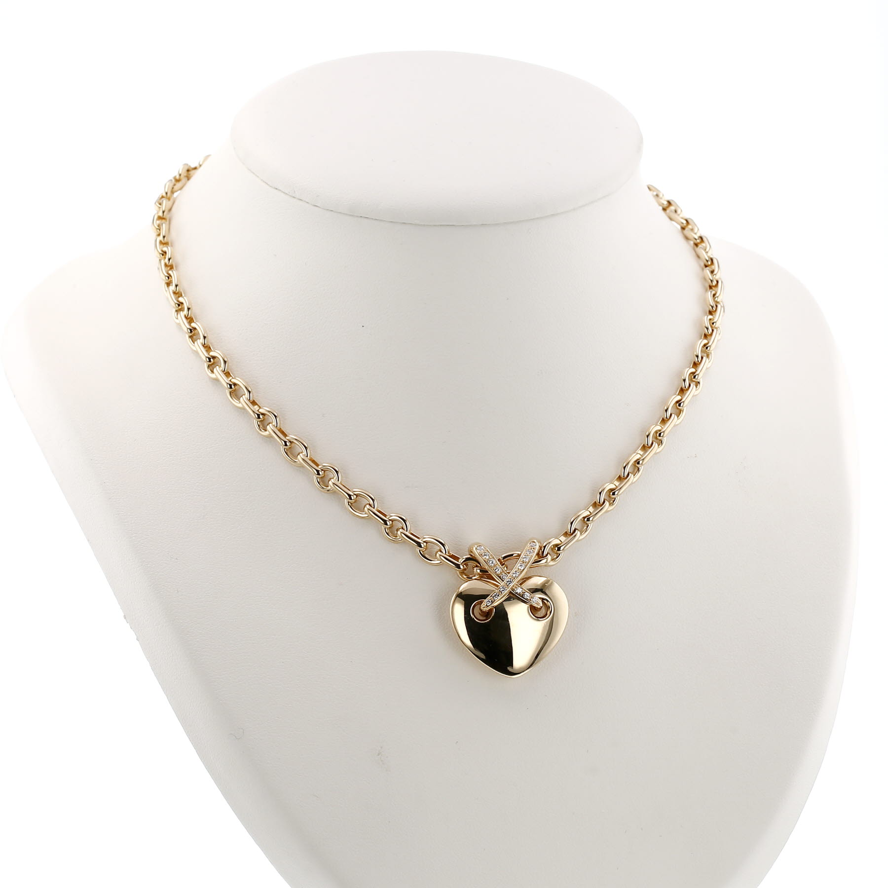 Ciondolo Chaumet Lien modello grande in oro giallo e diamanti