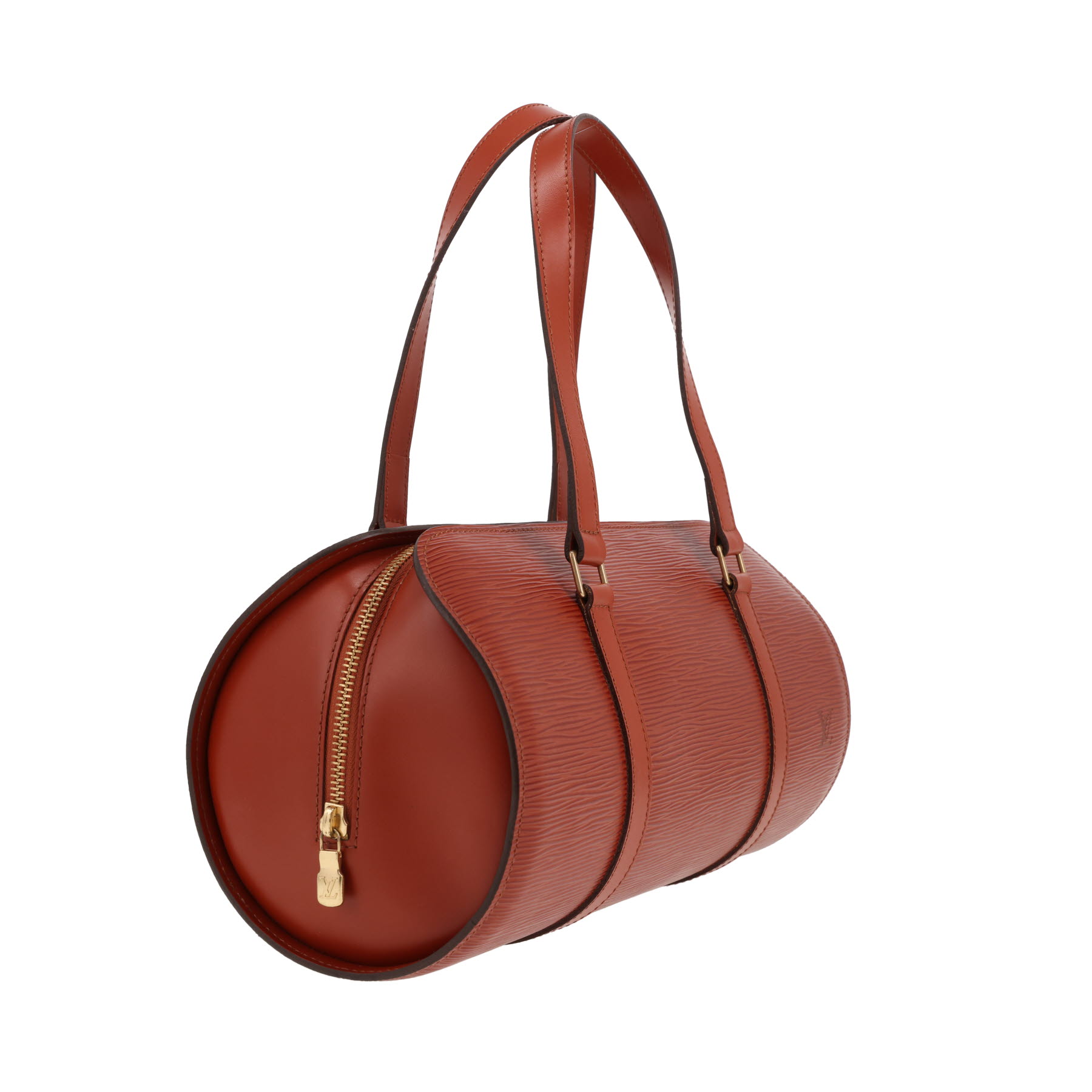 Sac à main Louis Vuitton  Soufflot en cuir épi marron