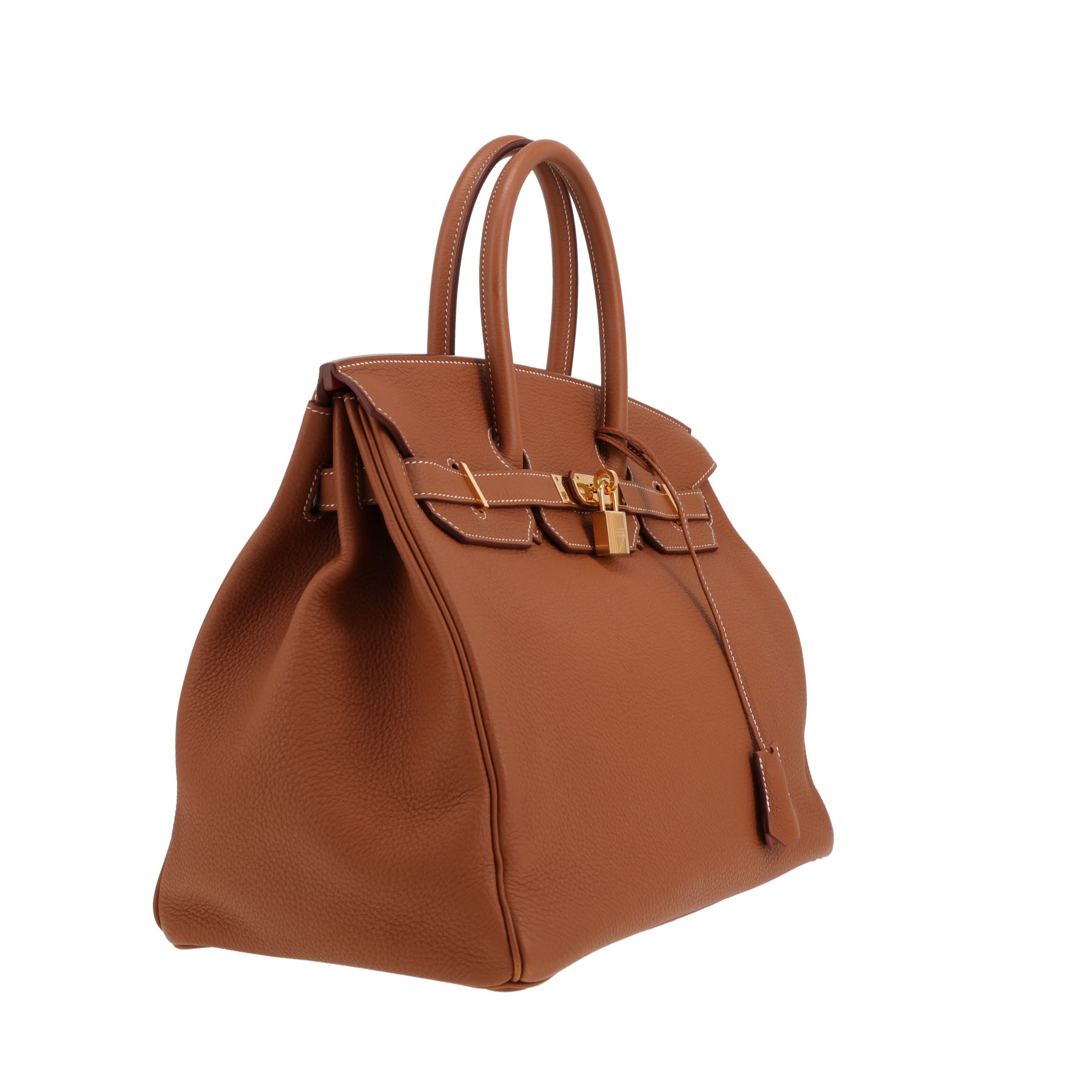 Sac à main Hermès  Birkin 35 cm en cuir togo gold