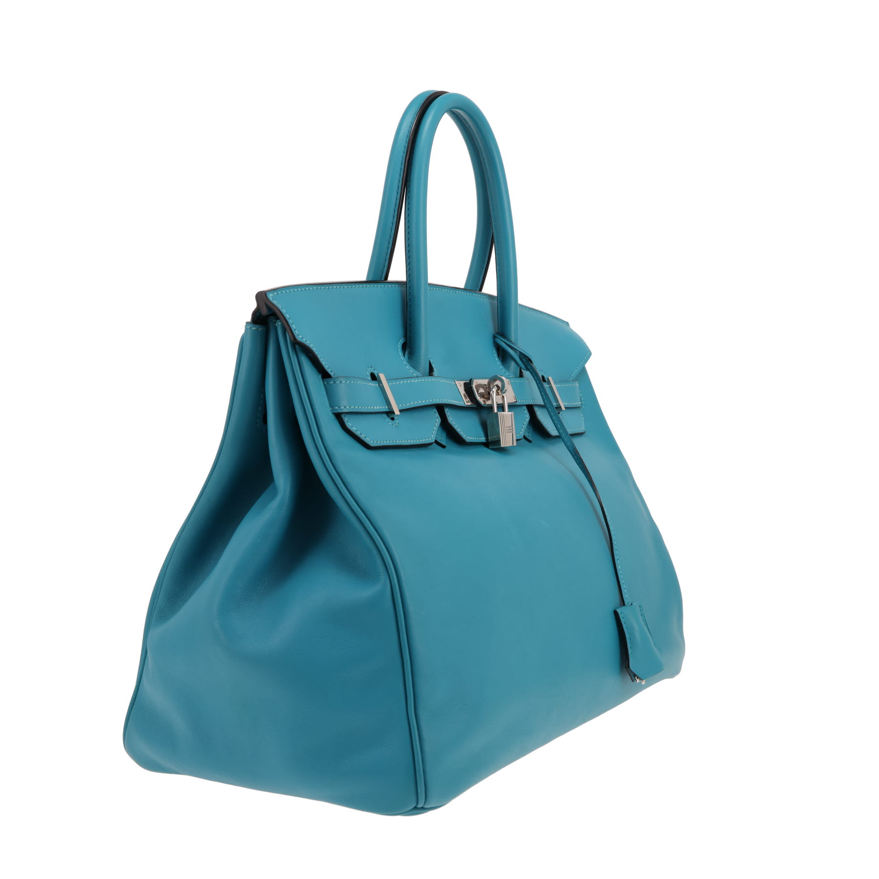 Hermès  Birkin 35 cm handbag  in Bleu Izmir Swift leather