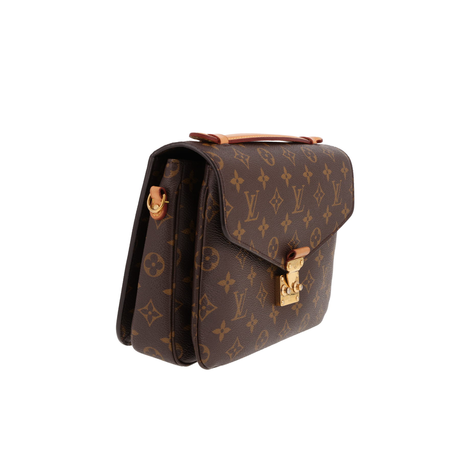 Borsa a tracolla Louis Vuitton  Metis in tela monogram marrone e pelle naturale