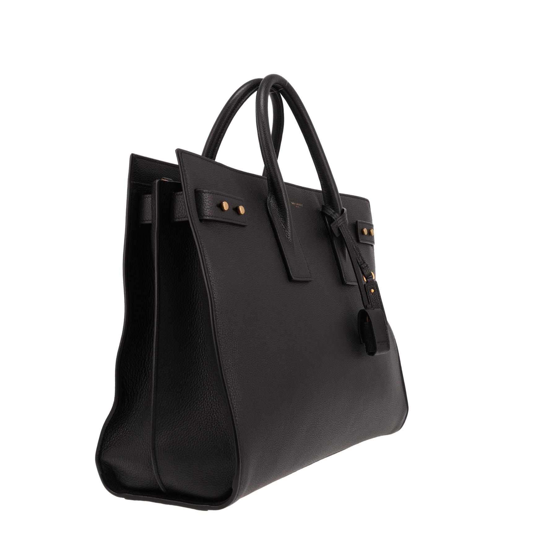 Saint Laurent  Sac de jour large model  handbag  in black grained leather