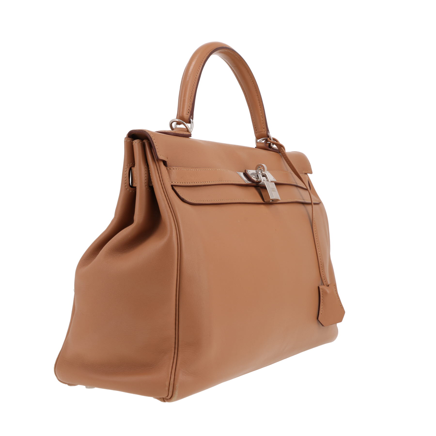 Hermès  Kelly 35 cm handbag  in beige Swift leather
