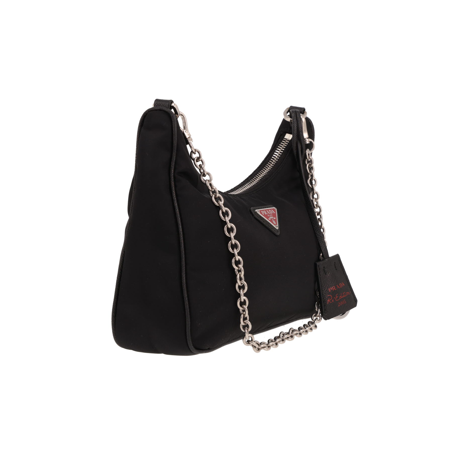 Prada  Re-Nylon shoulder bag  in black canvas