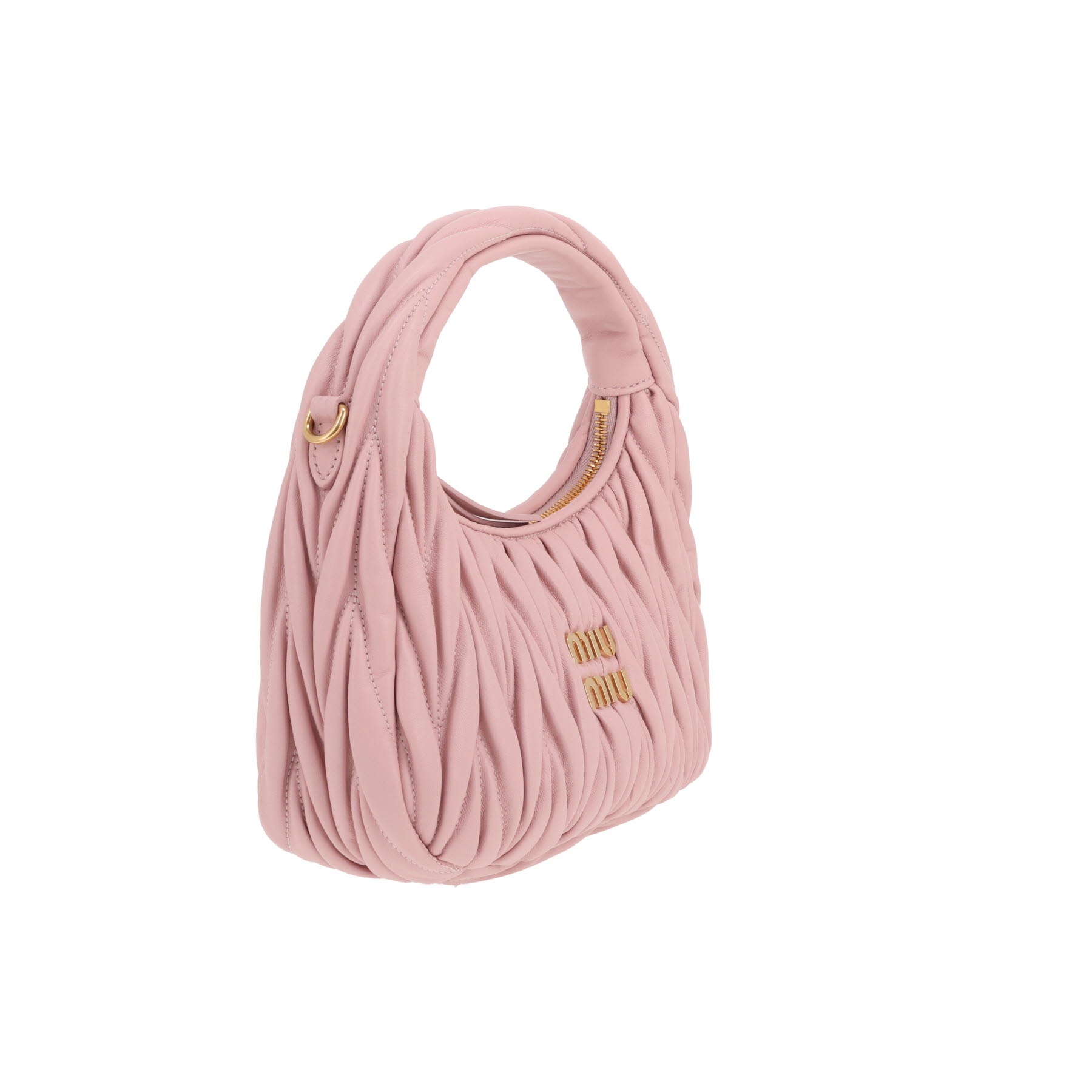 Borsa a tracolla Miu Miu  Miu Wander in pelle trapuntata rosa