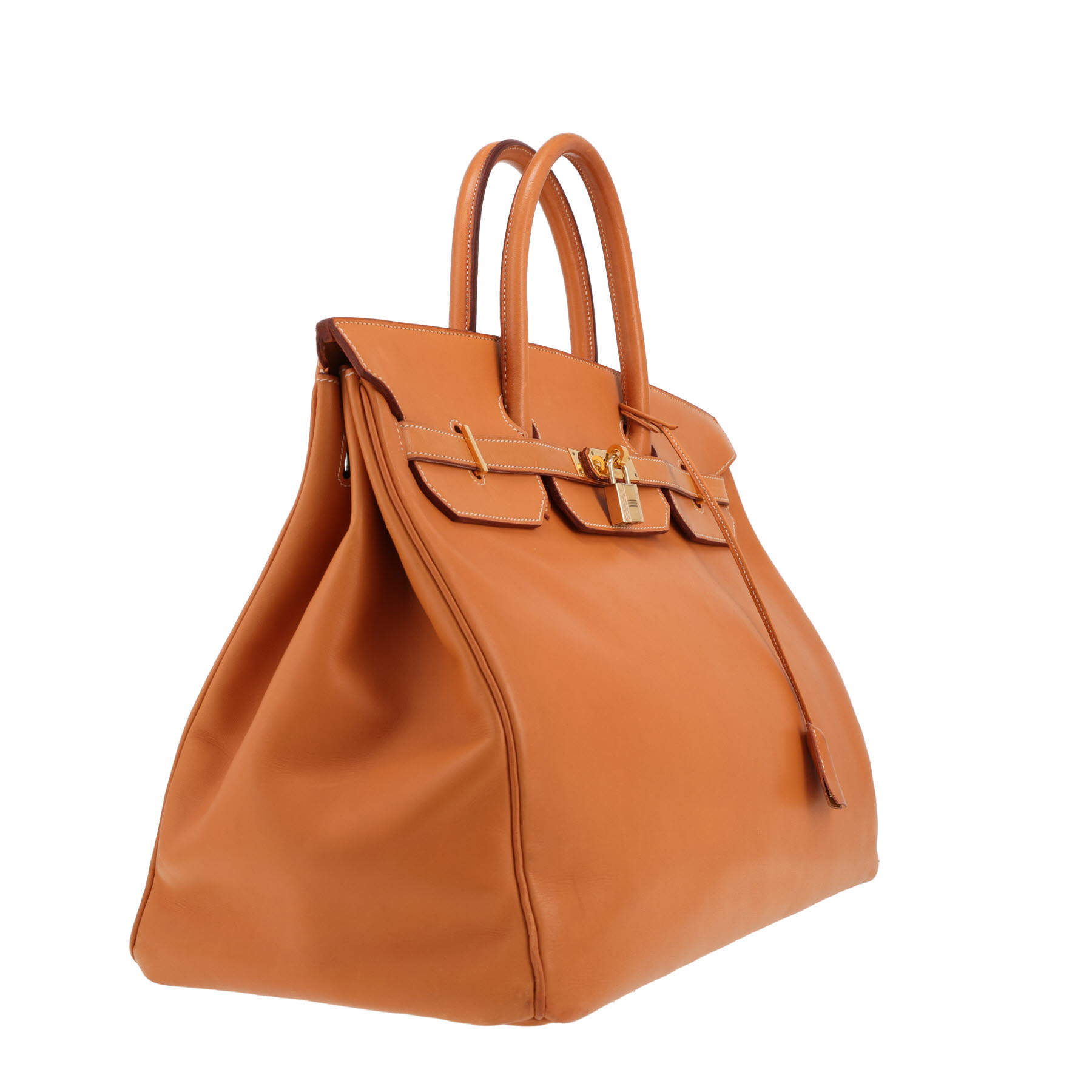 Bolso Hermès Birkin de 40 cm en piel natural Gold