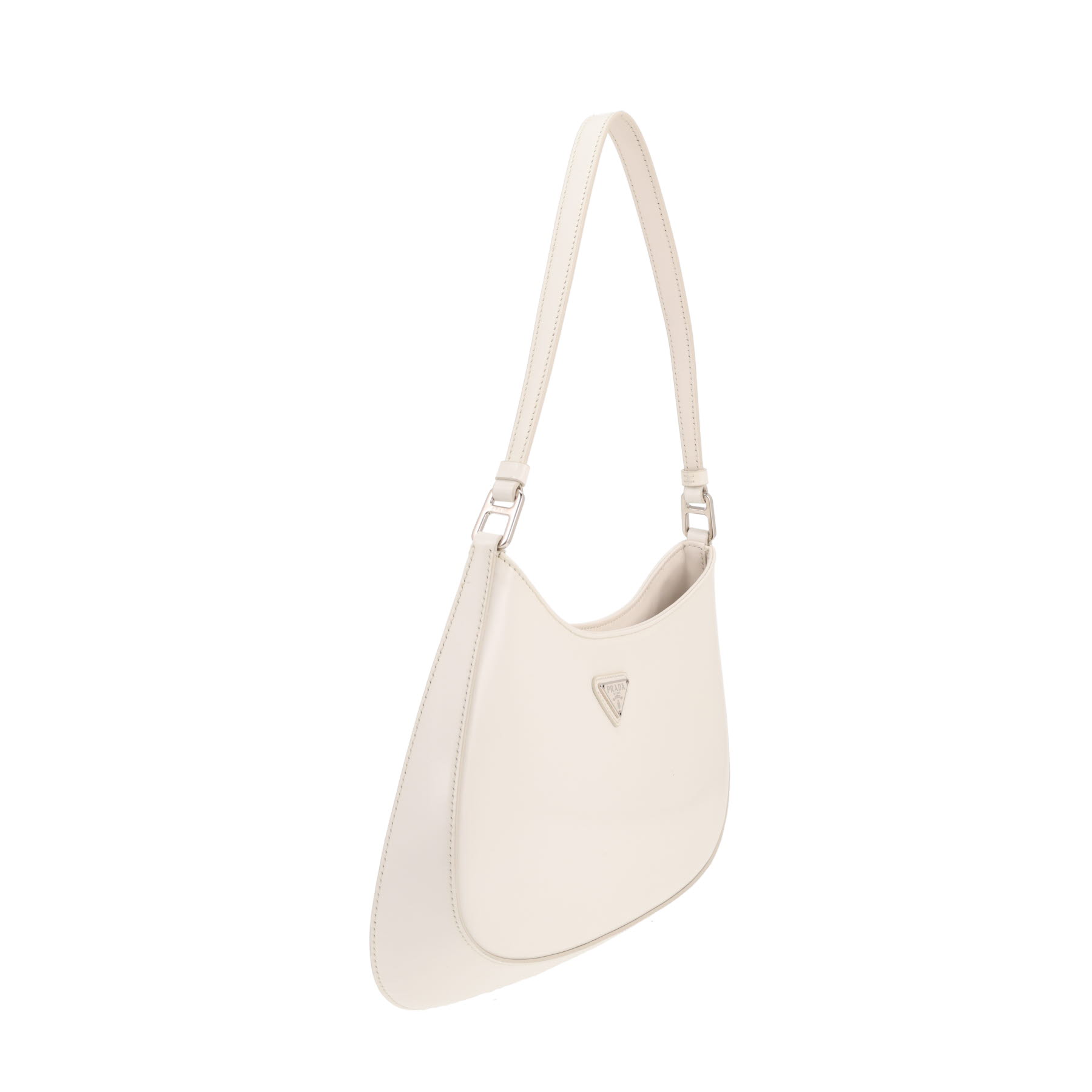 Prada  Cleo handbag  in white leather