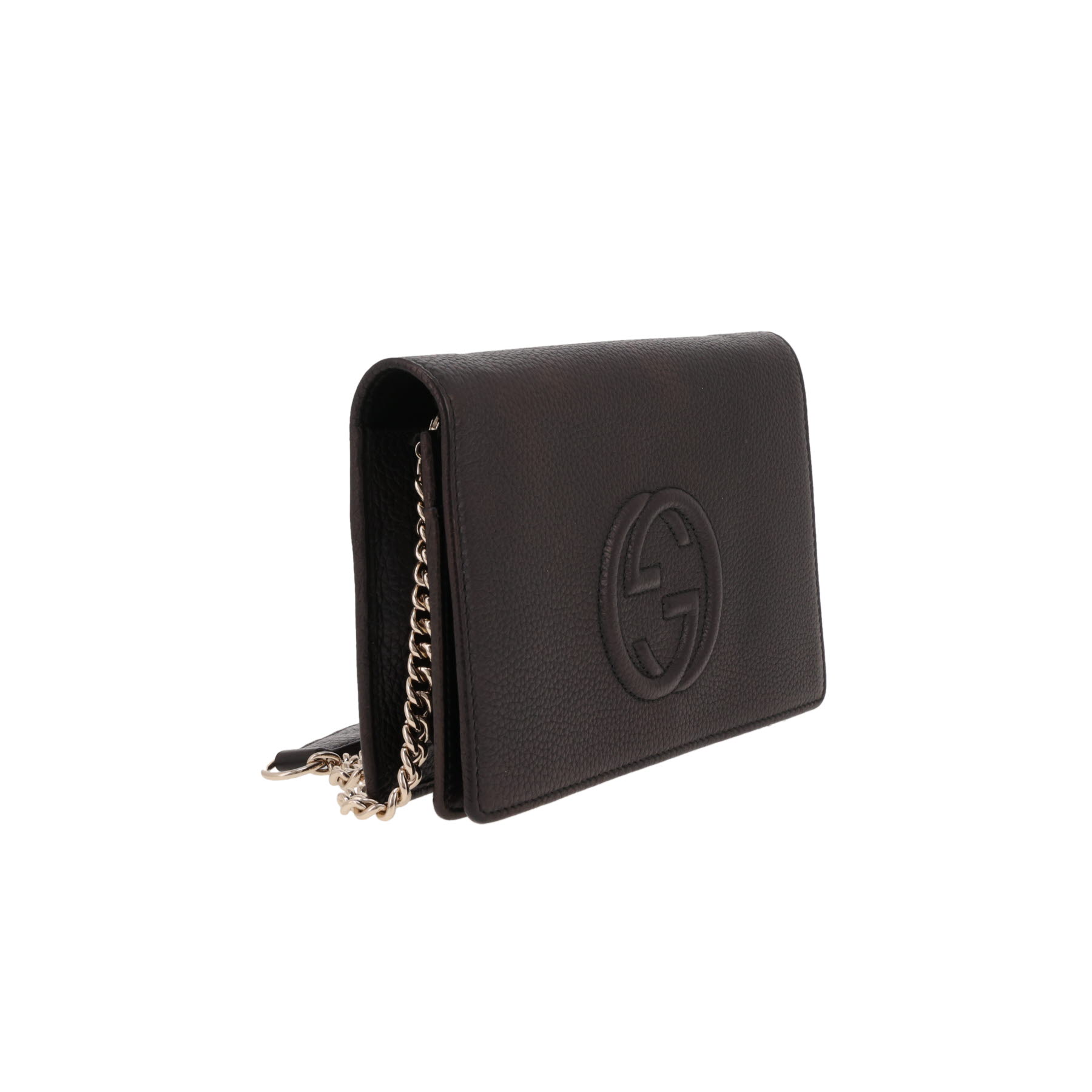 Bolso bandolera Gucci  Soho en cuero granulado negro