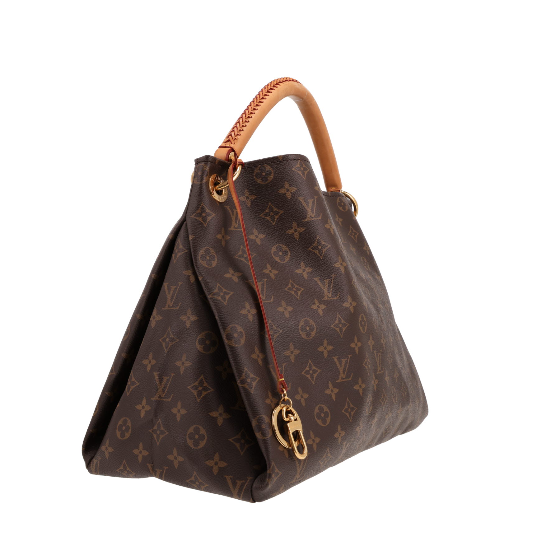 Sac à main Louis Vuitton  Artsy en toile monogram marron et cuir naturel