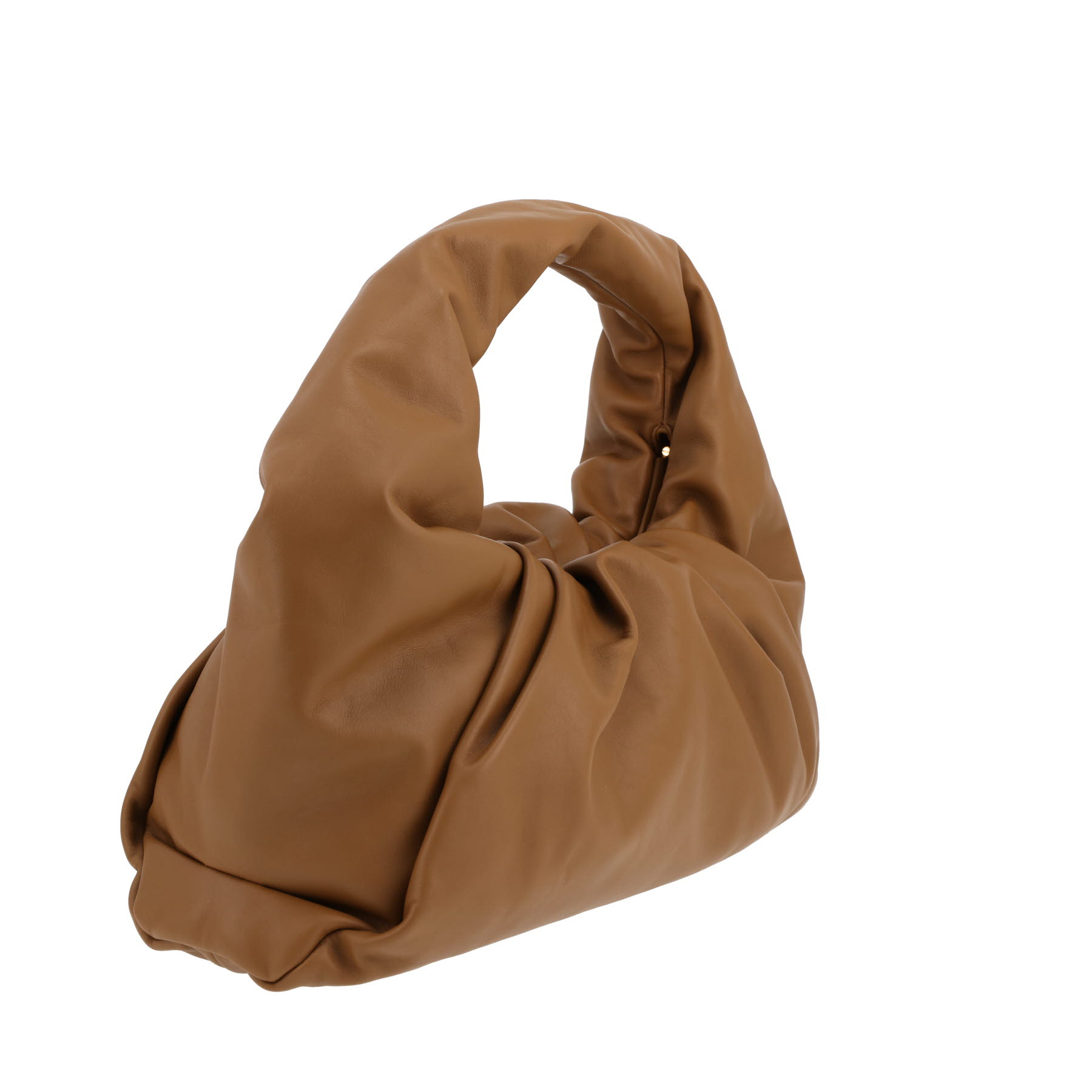 Bottega Veneta  Shoulder Pouch handbag  in khaki leather