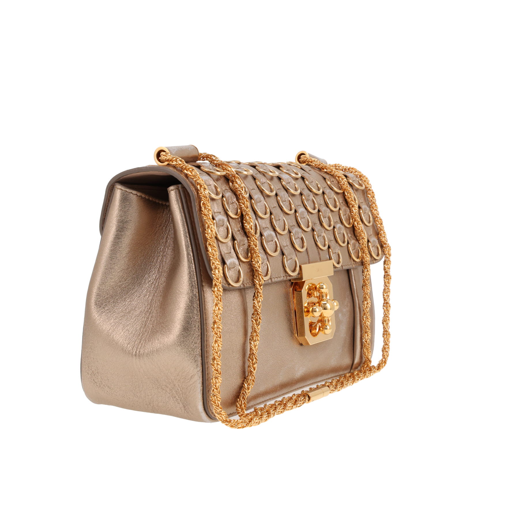Chloé  Elsie shoulder bag  in gold leather