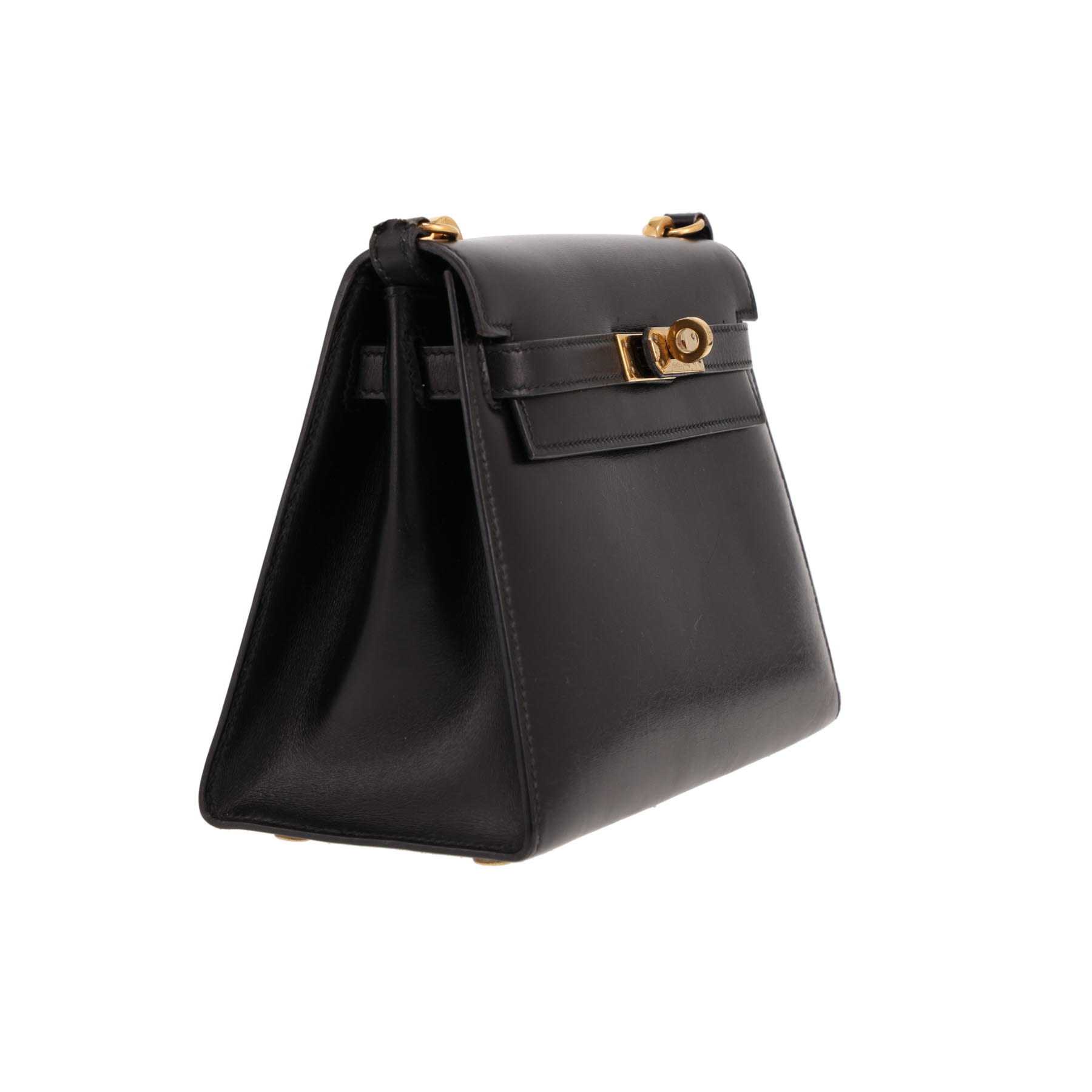 Borsa Hermès  Kelly 20 cm in pelle box nera