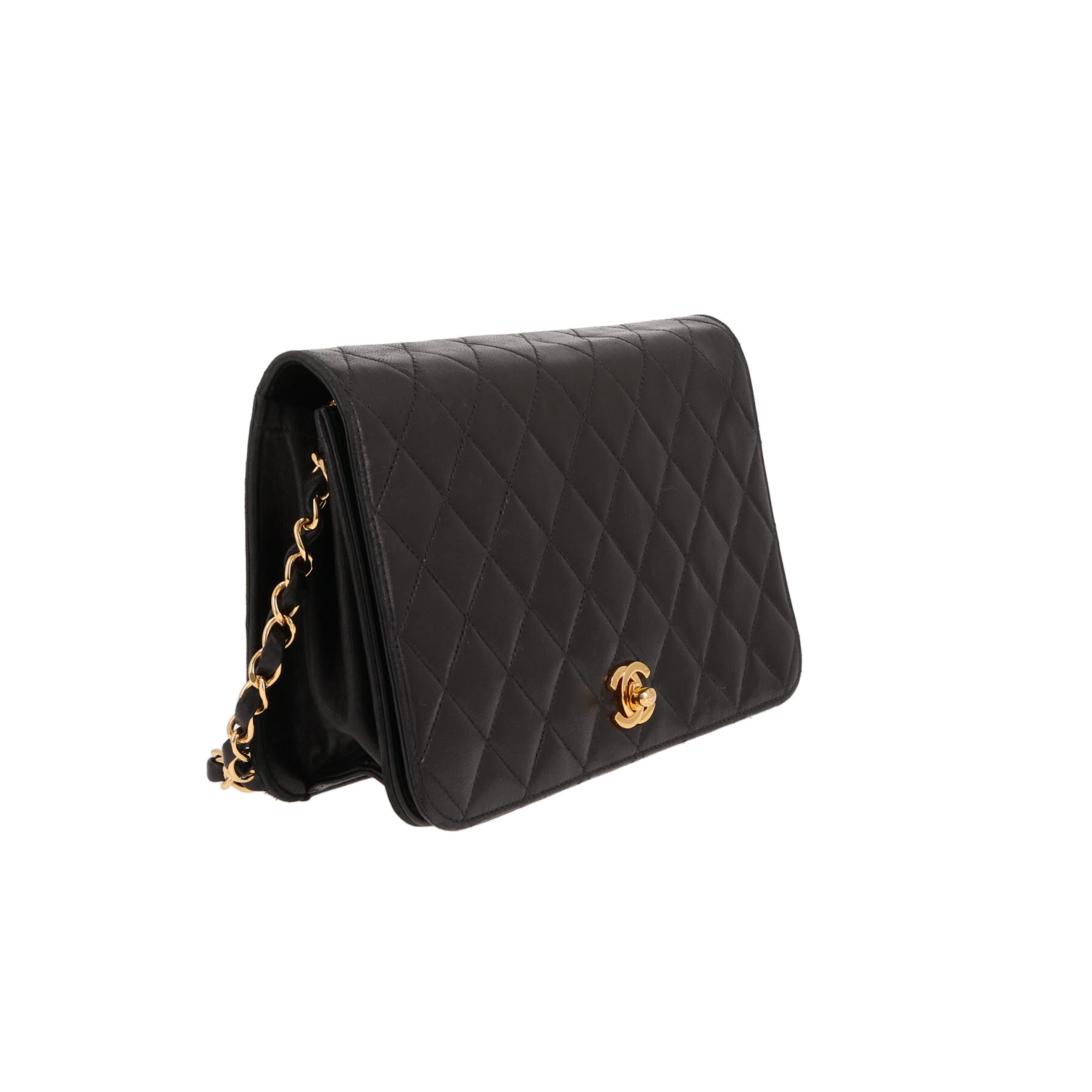 Chanel  Mademoiselle shoulder bag  in black quilted leather