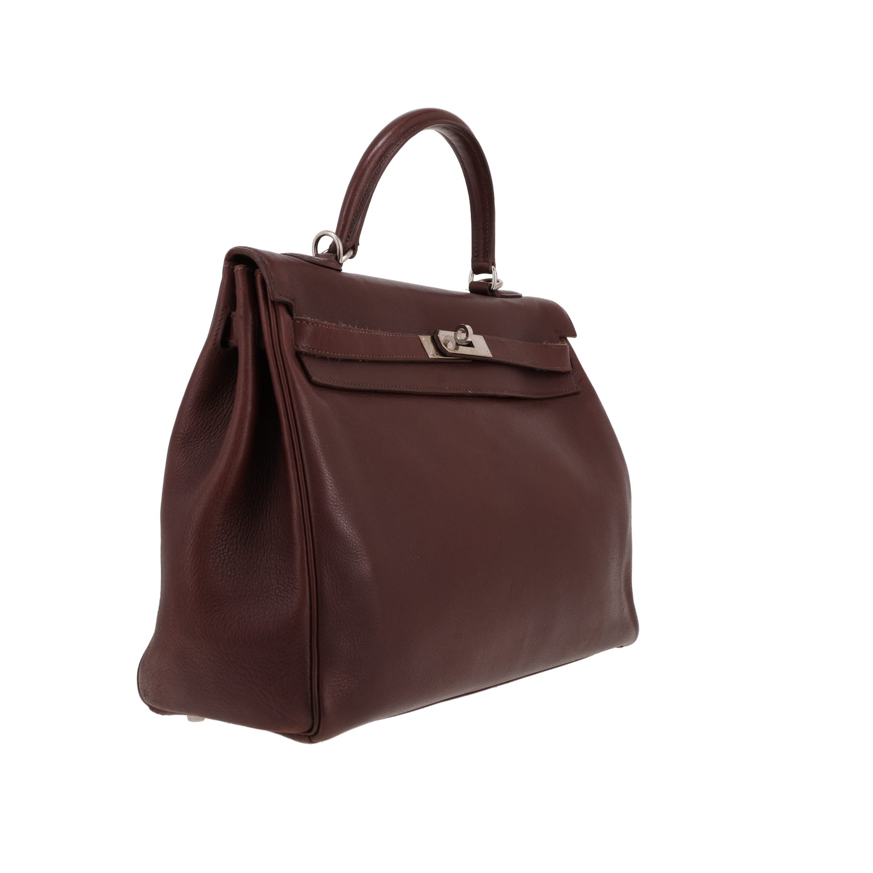Hermès  Kelly 35 cm handbag  in brown Evercolor leather