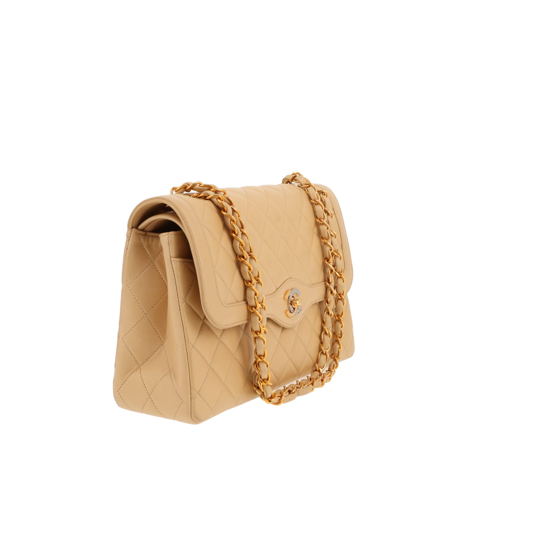 Chanel  Timeless Vintage handbag  in beige quilted leather