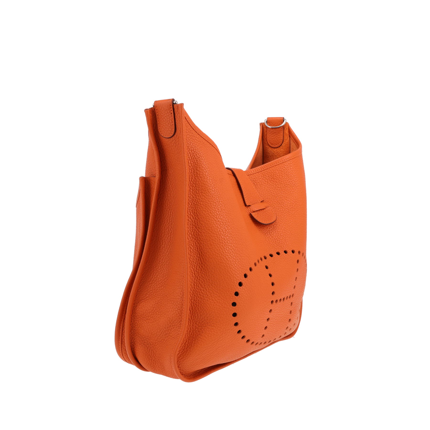 Hermès  Evelyne III shoulder bag  in orange togo leather